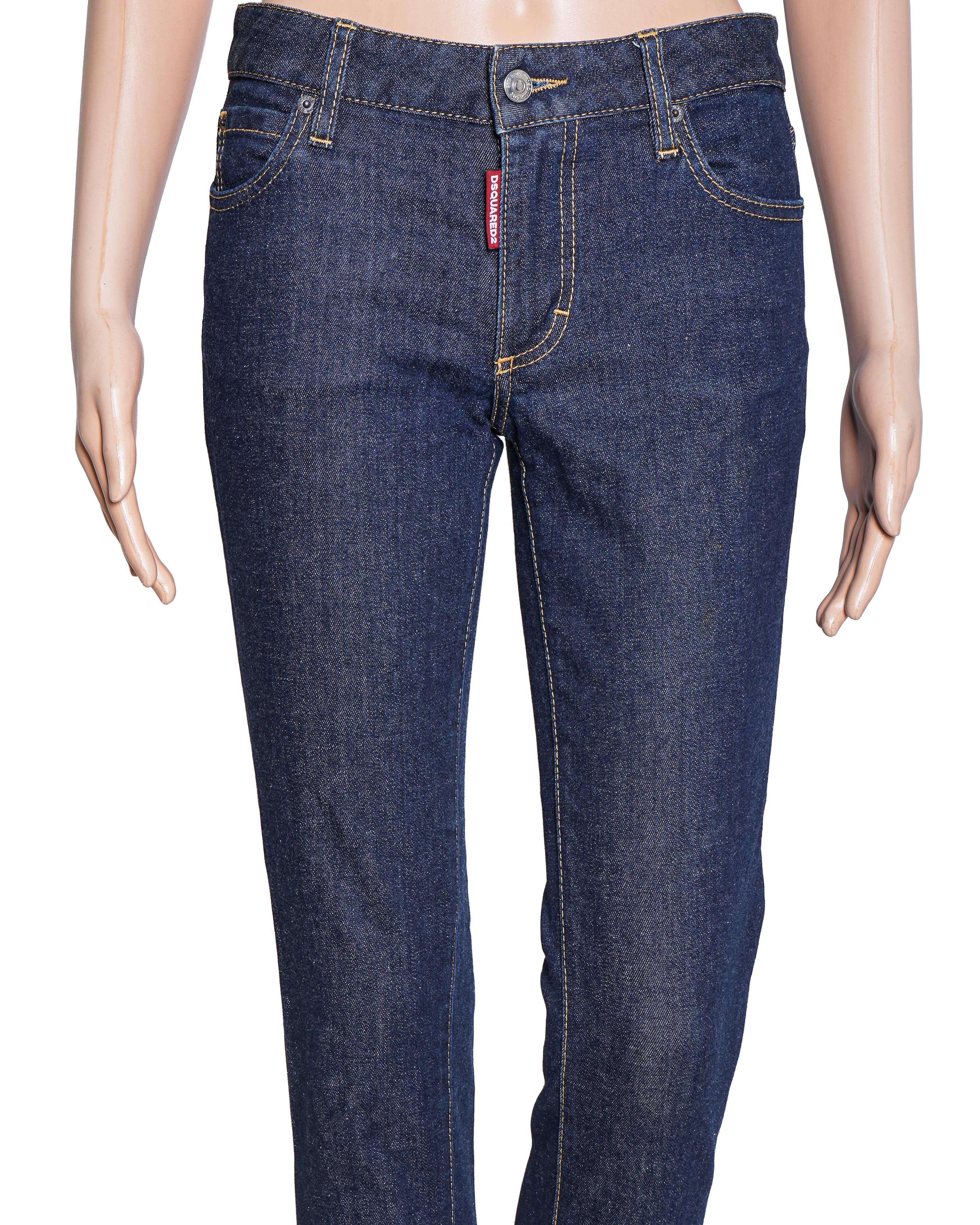 DSQUARED2 Dark Blue Wash Skinny Jeans