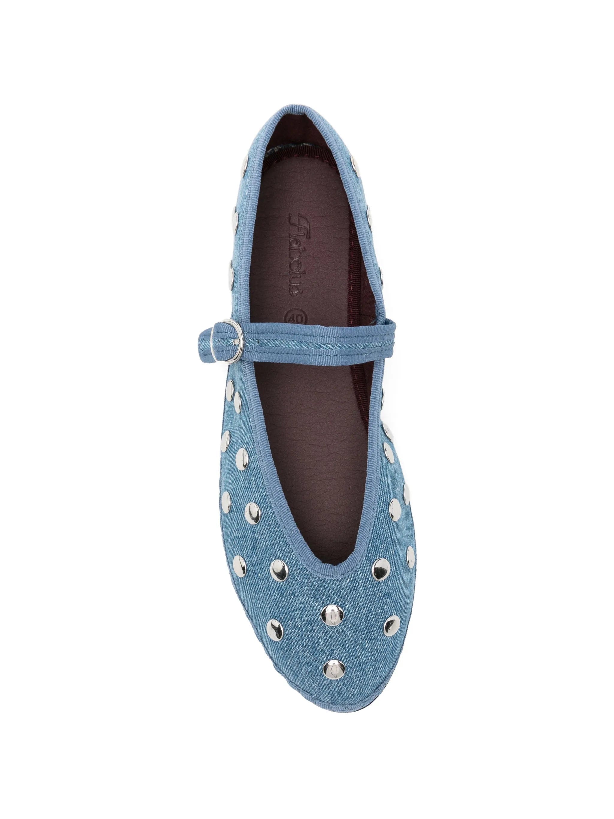 Flabelus Mae stud - embellished ballet flats