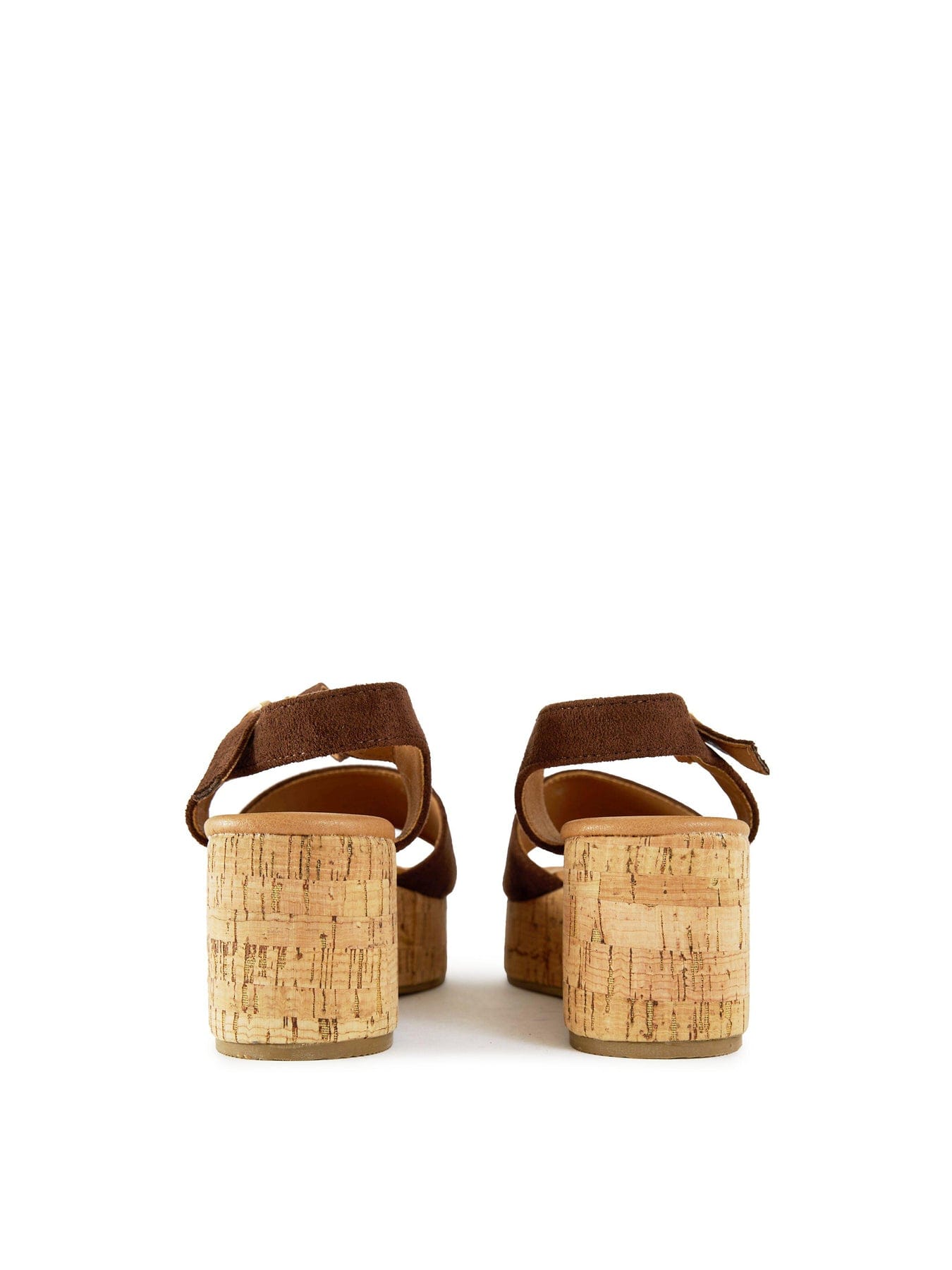 V.gan Gotu Cork Wedge Sandals Brown