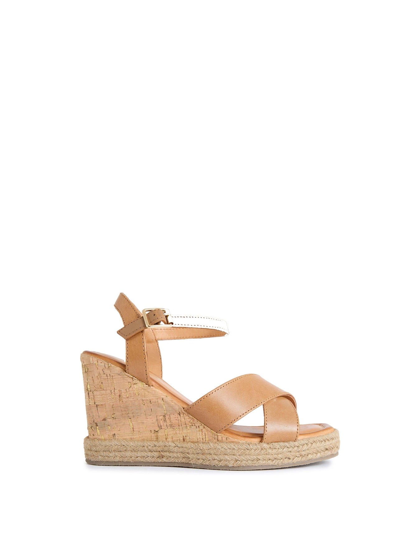 Sole Ldn Brita Wedge Sandals Tan