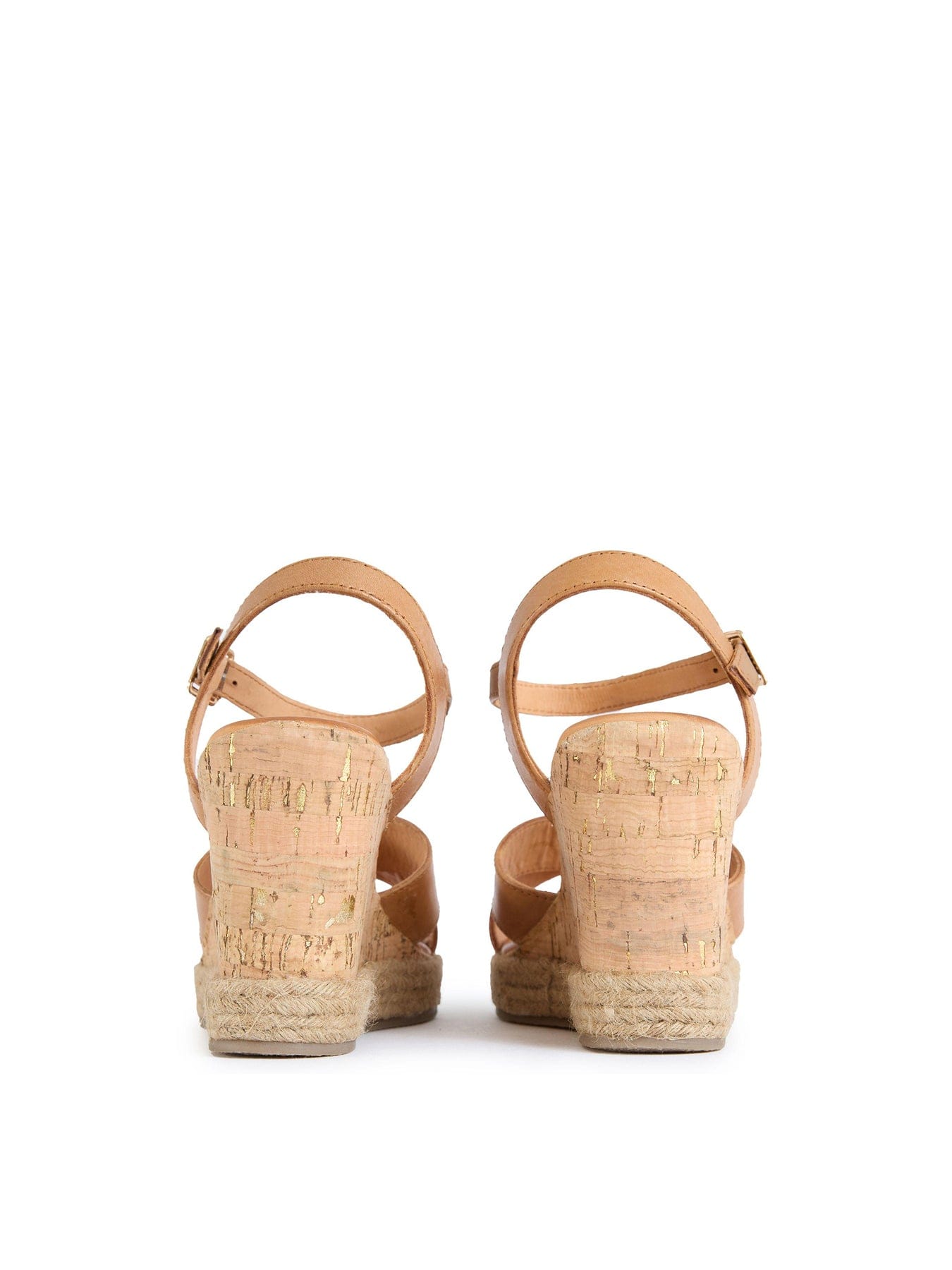 Sole Ldn Brita Wedge Sandals Tan