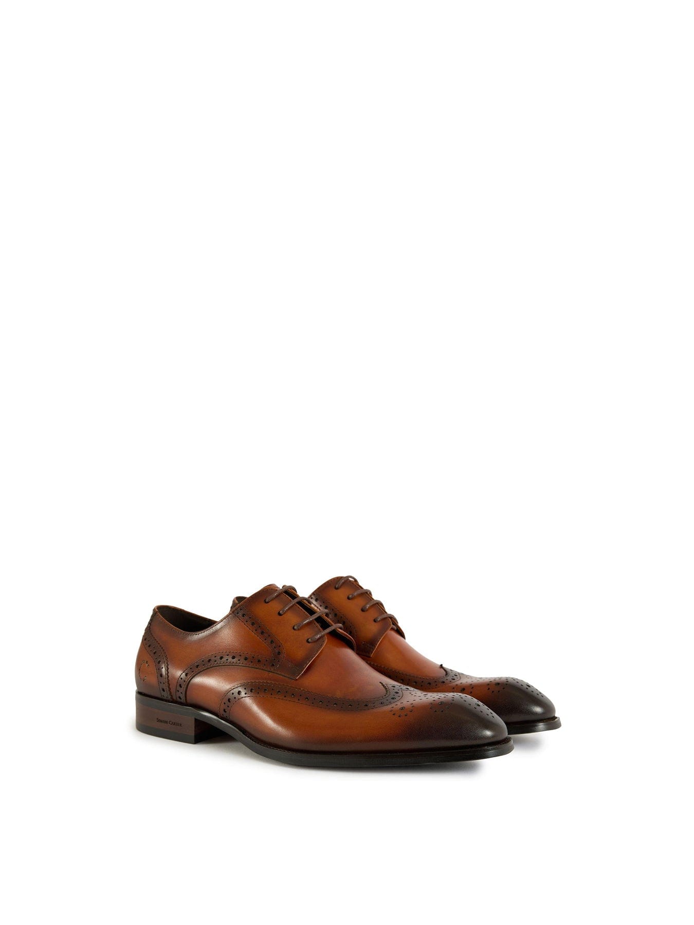 Simon Carter Safi Brogue Shoes Tan