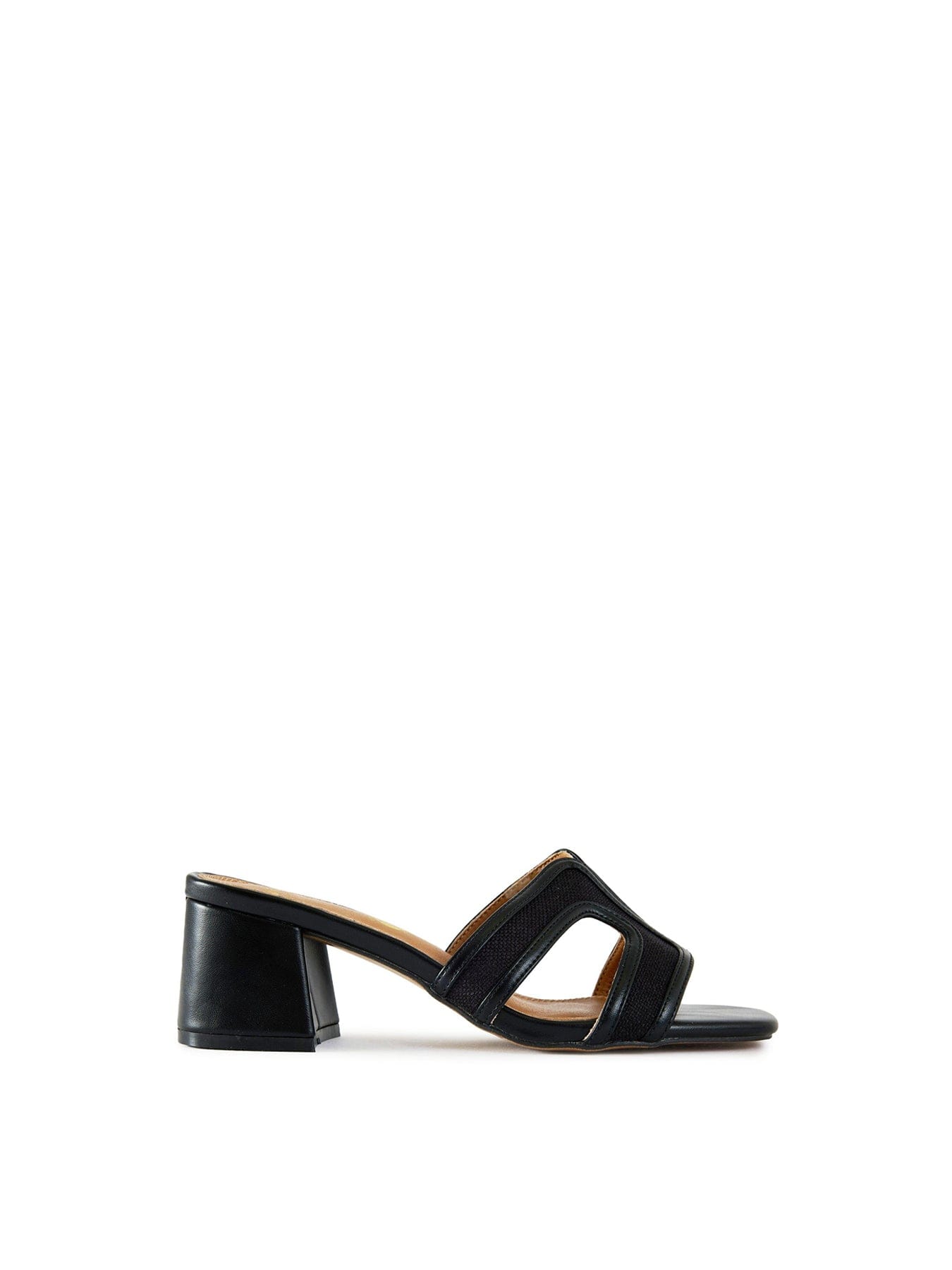 V.gan Bok Heel Weave Sandals Black