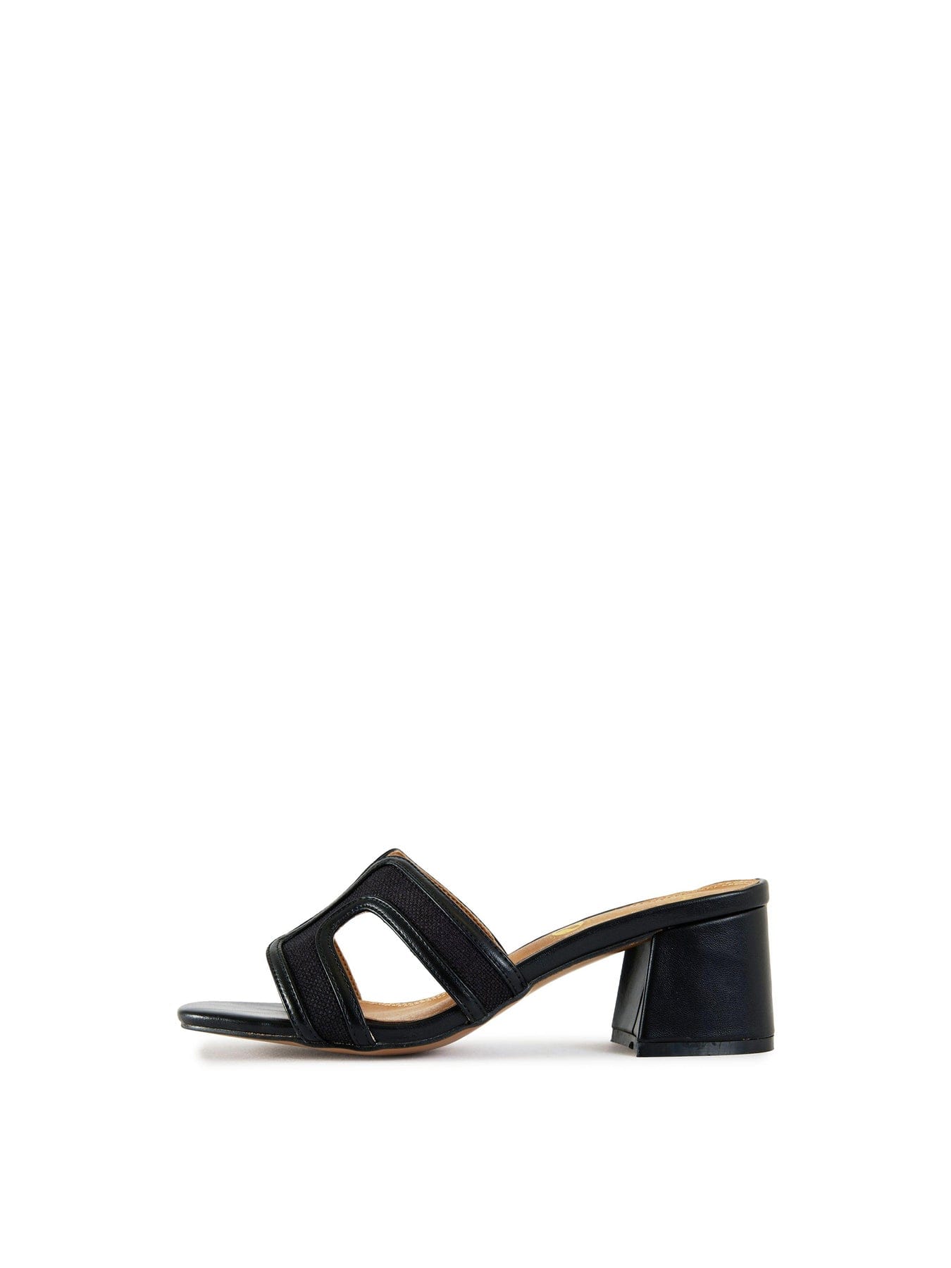 V.gan Bok Heel Weave Sandals Black
