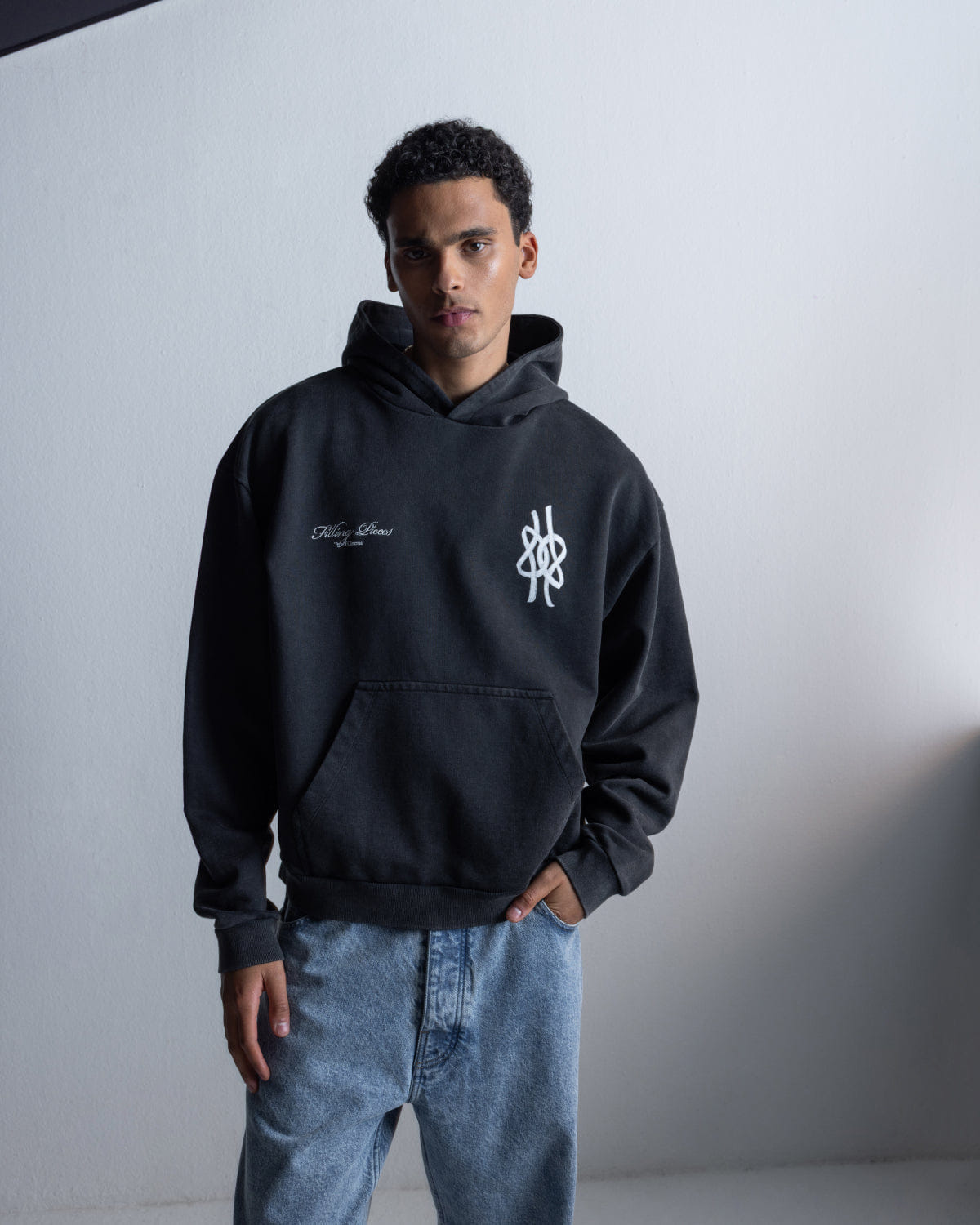 Trend Maven Hoodie Boxy Film Strip Vintage Black