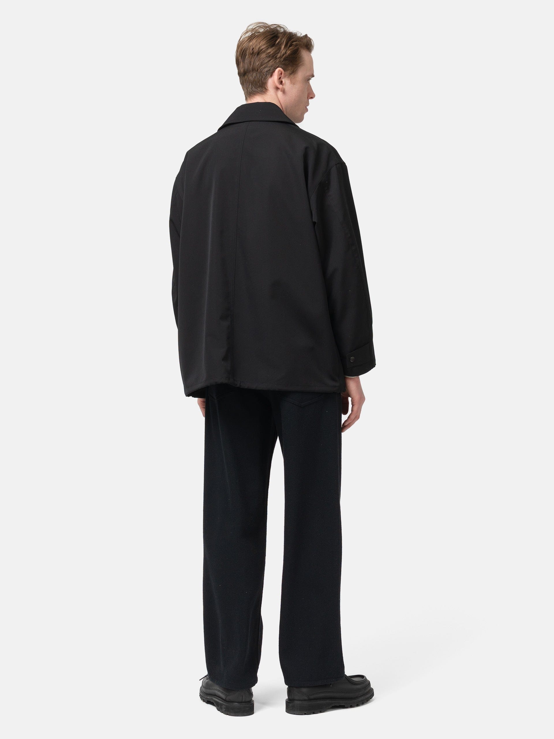 Auralee Wool Max Canvas Blouson Black