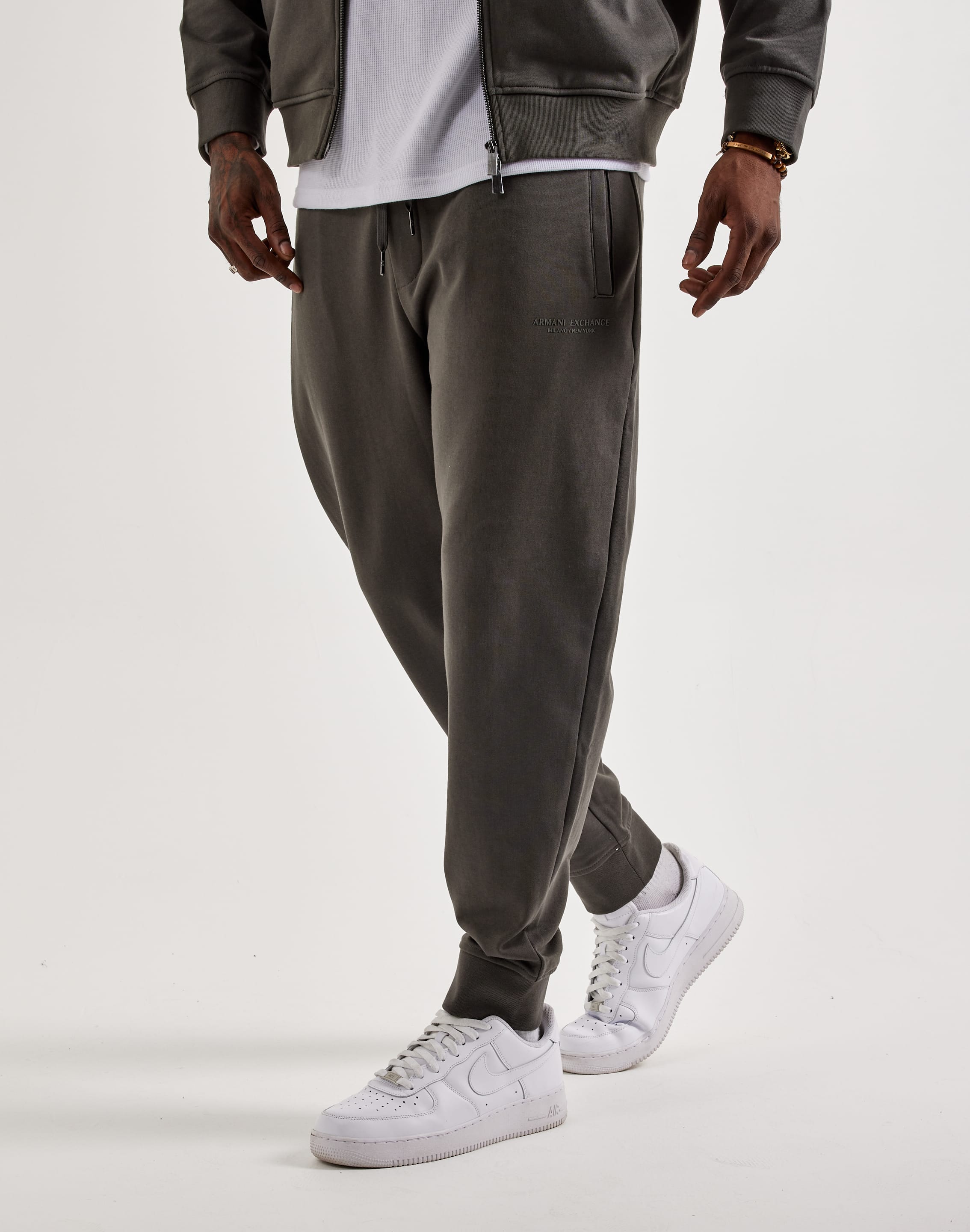 Armani Exchange Updated Milano Logo Fleece Joggers