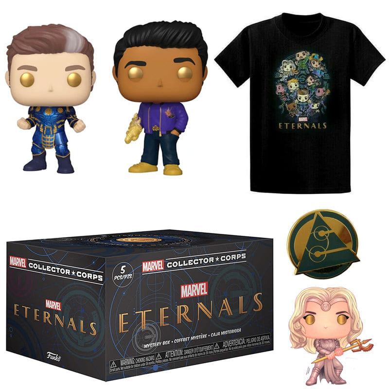 Funko Marvel Collector Corps Box Eternals, Unsealed, Shirt Size XL