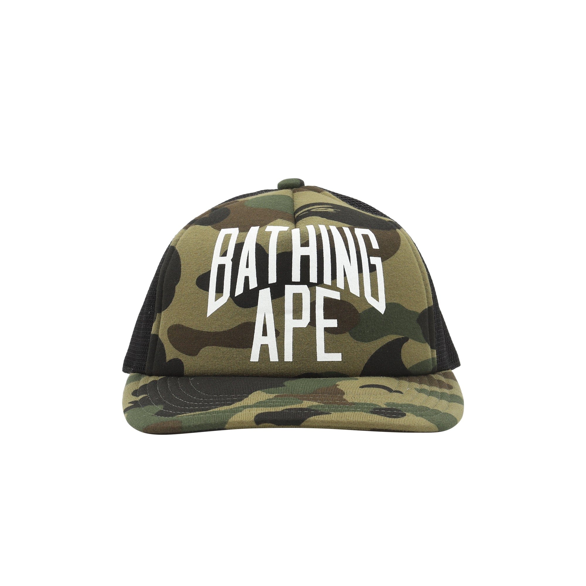 A Bathing Ape 1st Camo NYC Logo Mesh Cap - Green
