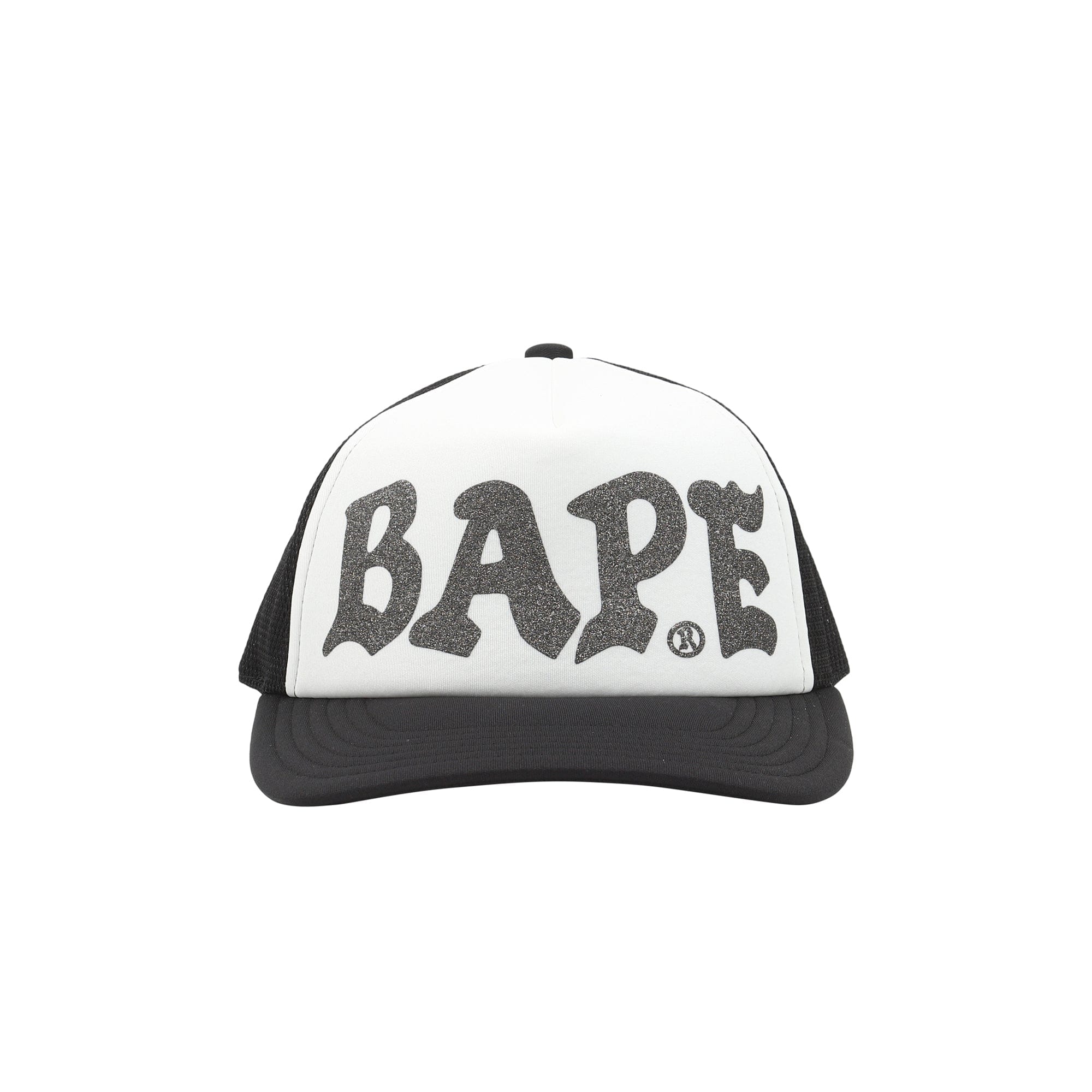 A Bathing Ape Bape Glitter Print Mesh Cap - Black