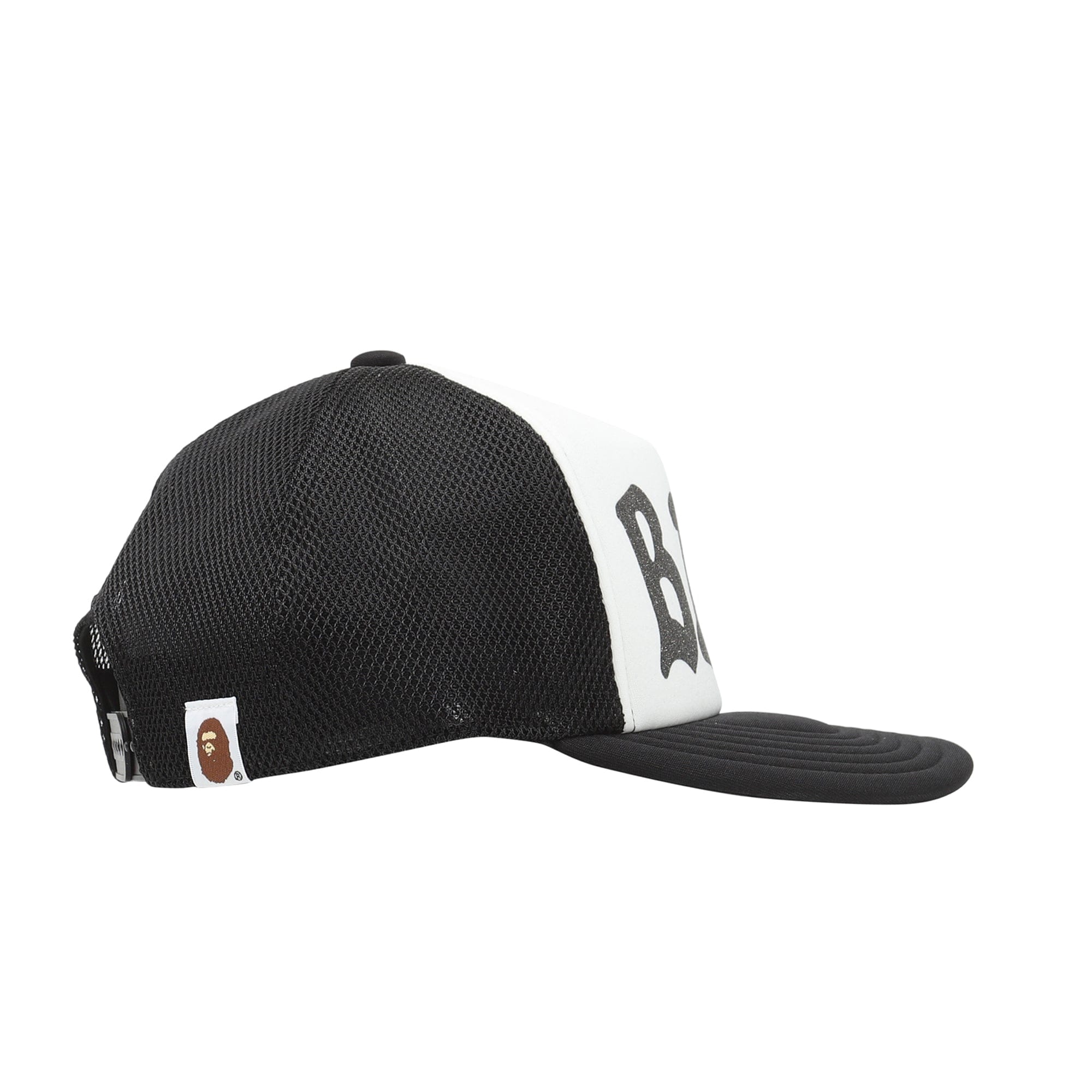 A Bathing Ape Bape Glitter Print Mesh Cap - Black