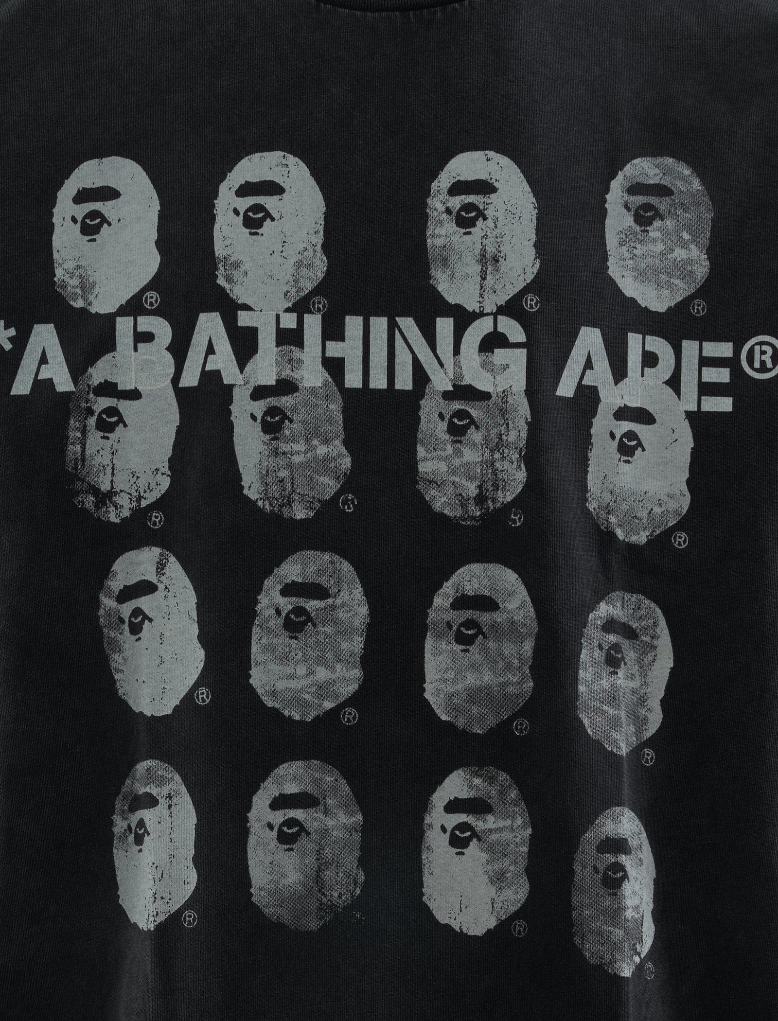 A Bathing APE GARMENT DYED LOGO T-Shirt