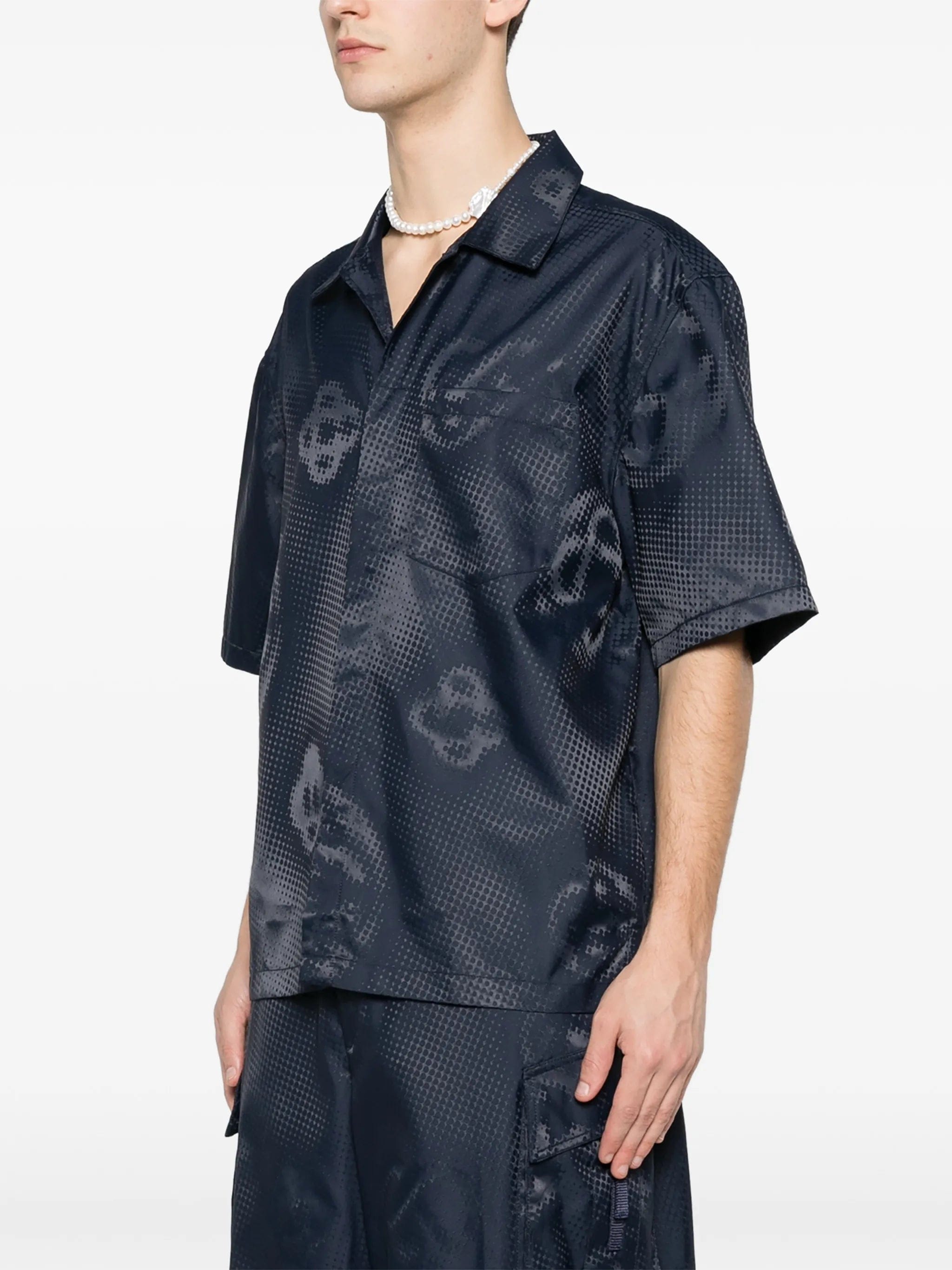 Casablanca monogram satin shirt