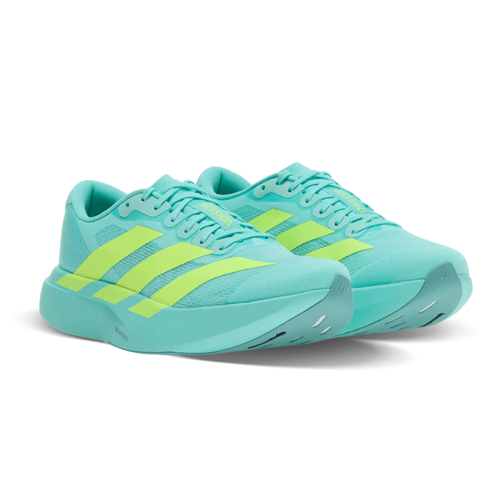 Aqua Adizero EVO SL Shoes Flash Aqua Lucid Lemon