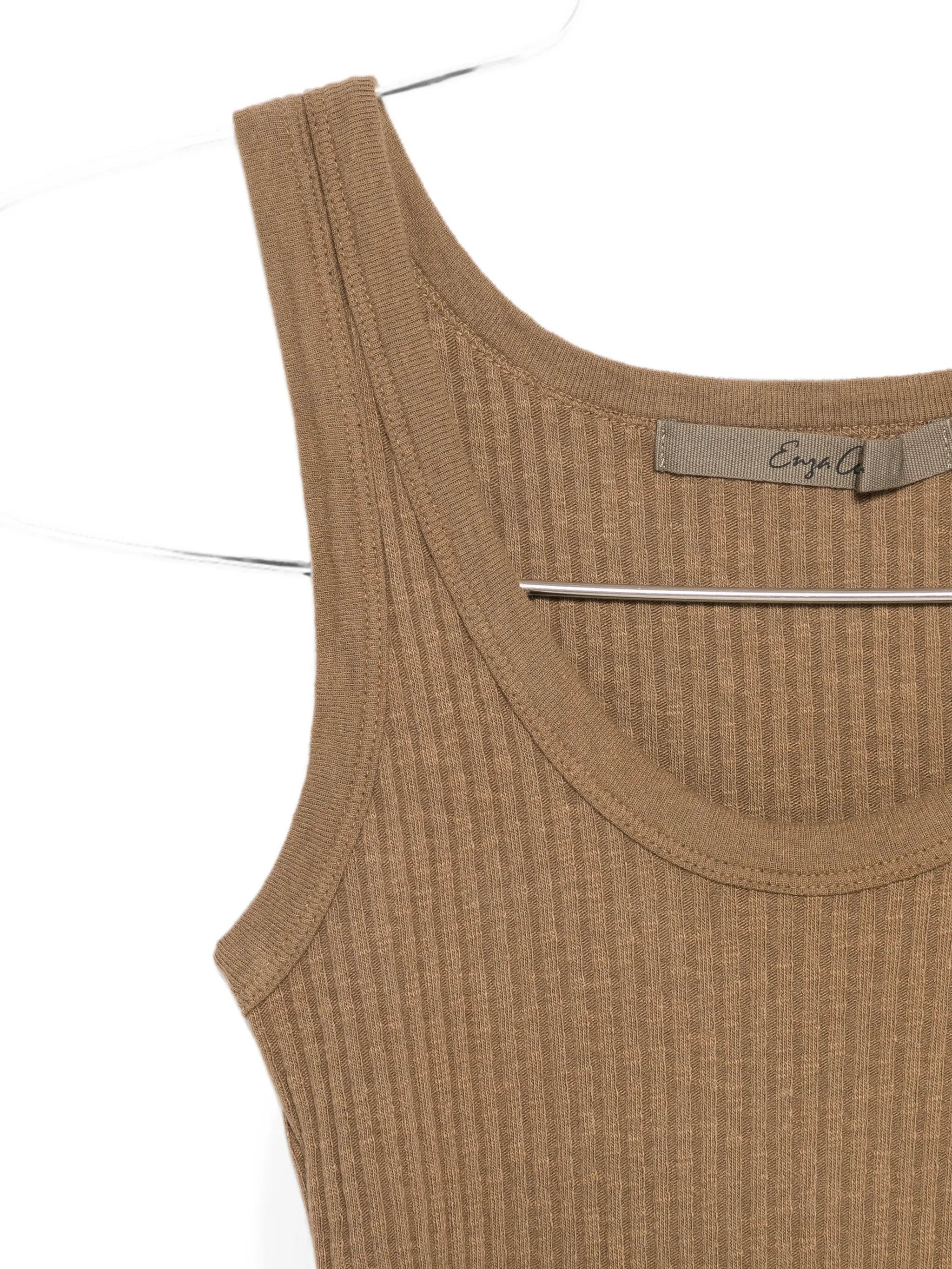 Enza Costa Military scoop - neck tank top