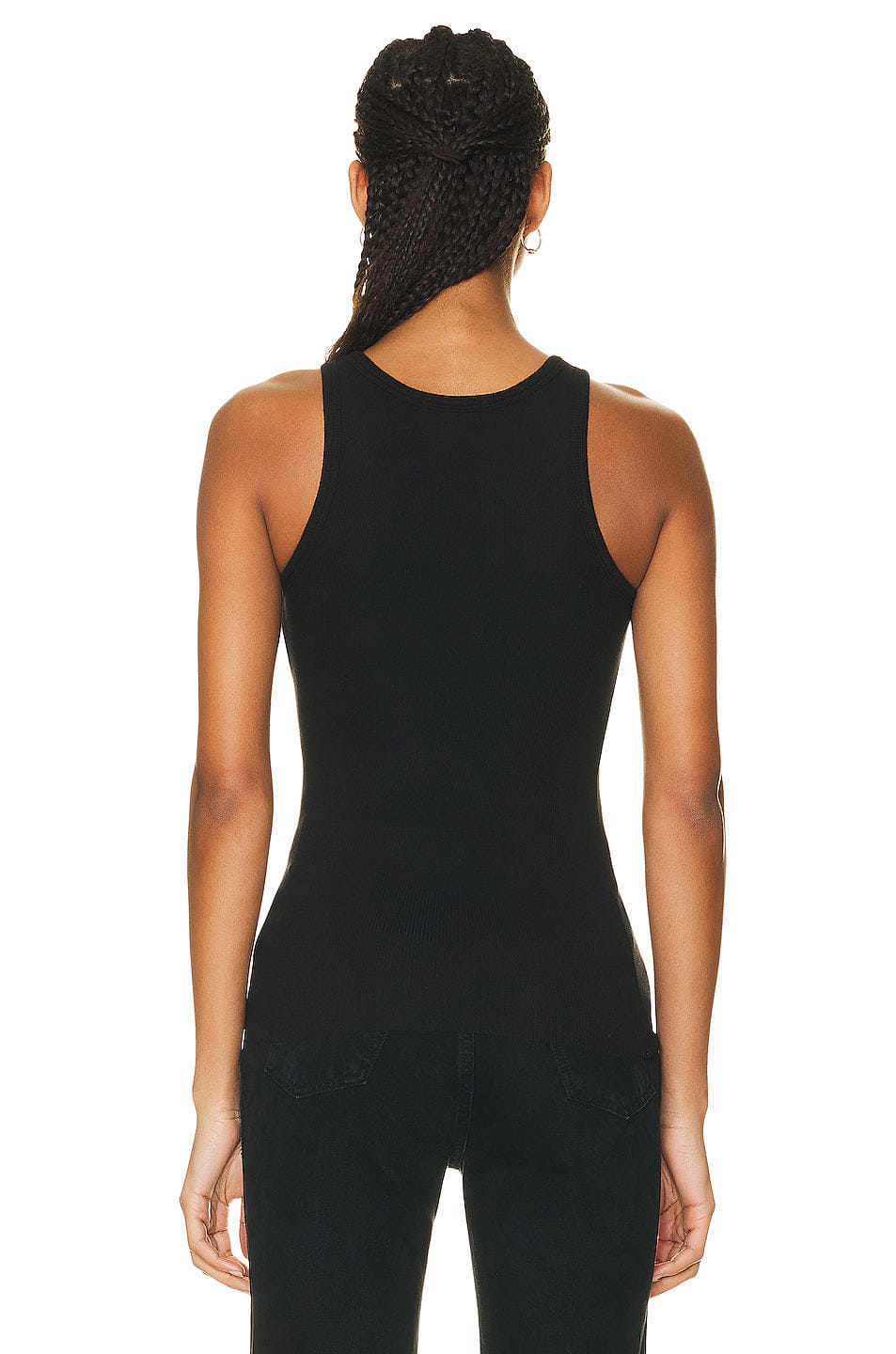 Eterne High Neck Fitted Tank Top