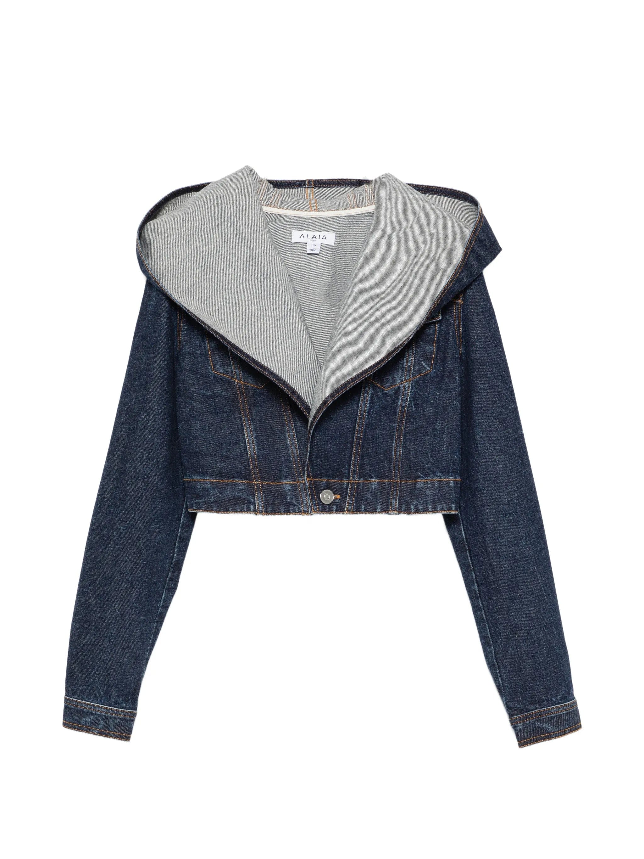 Alaïa cropped hooded jacket
