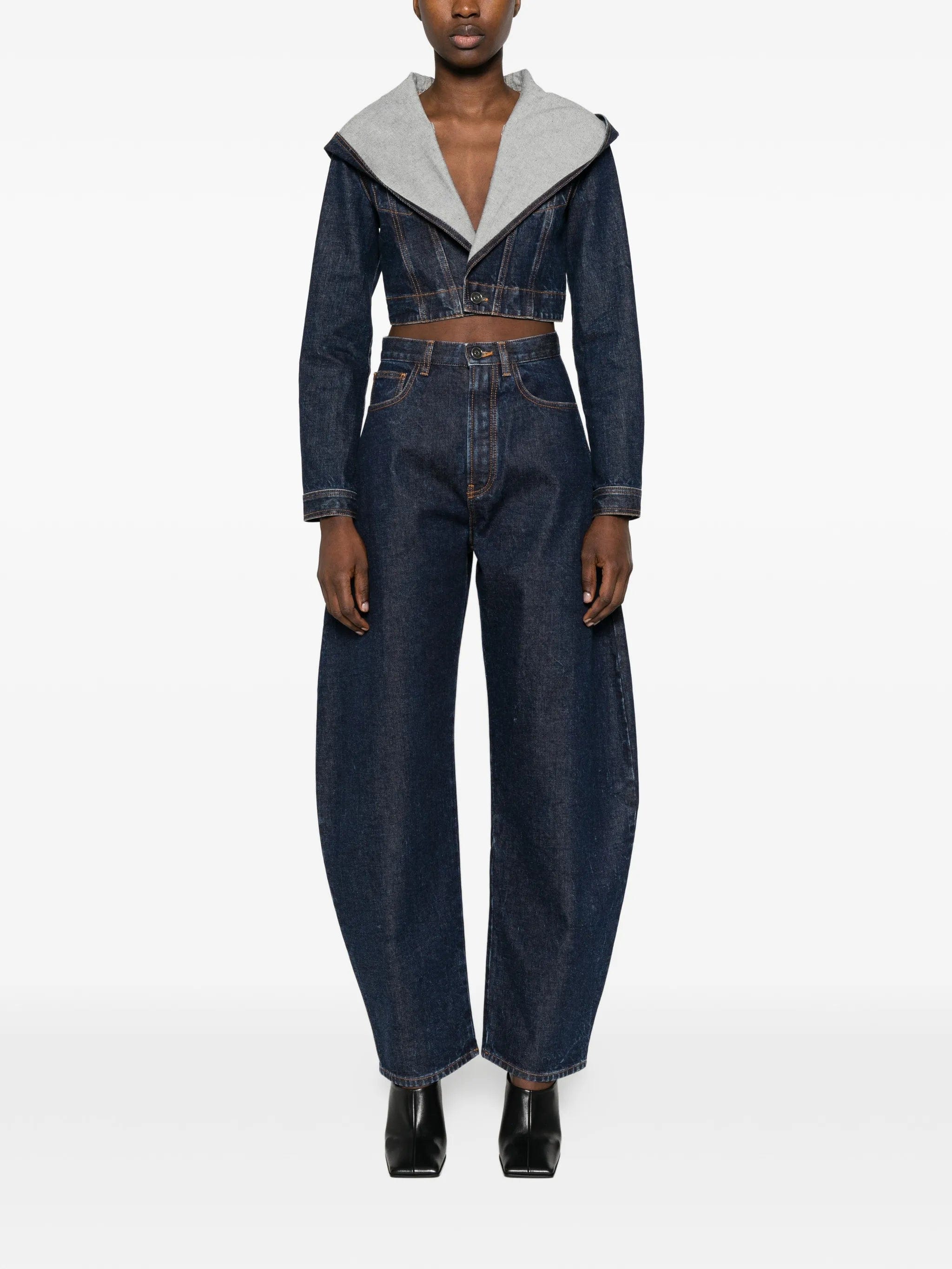 Alaïa cropped hooded jacket