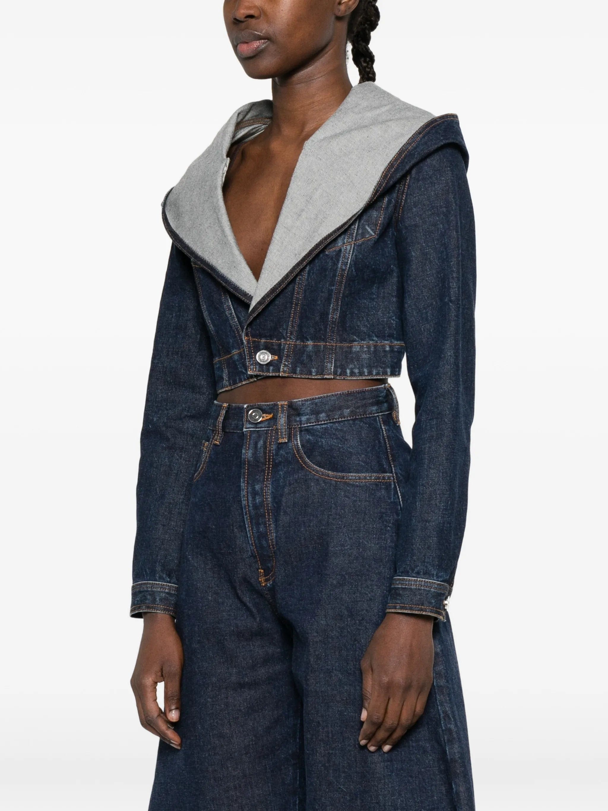 Alaïa cropped hooded jacket