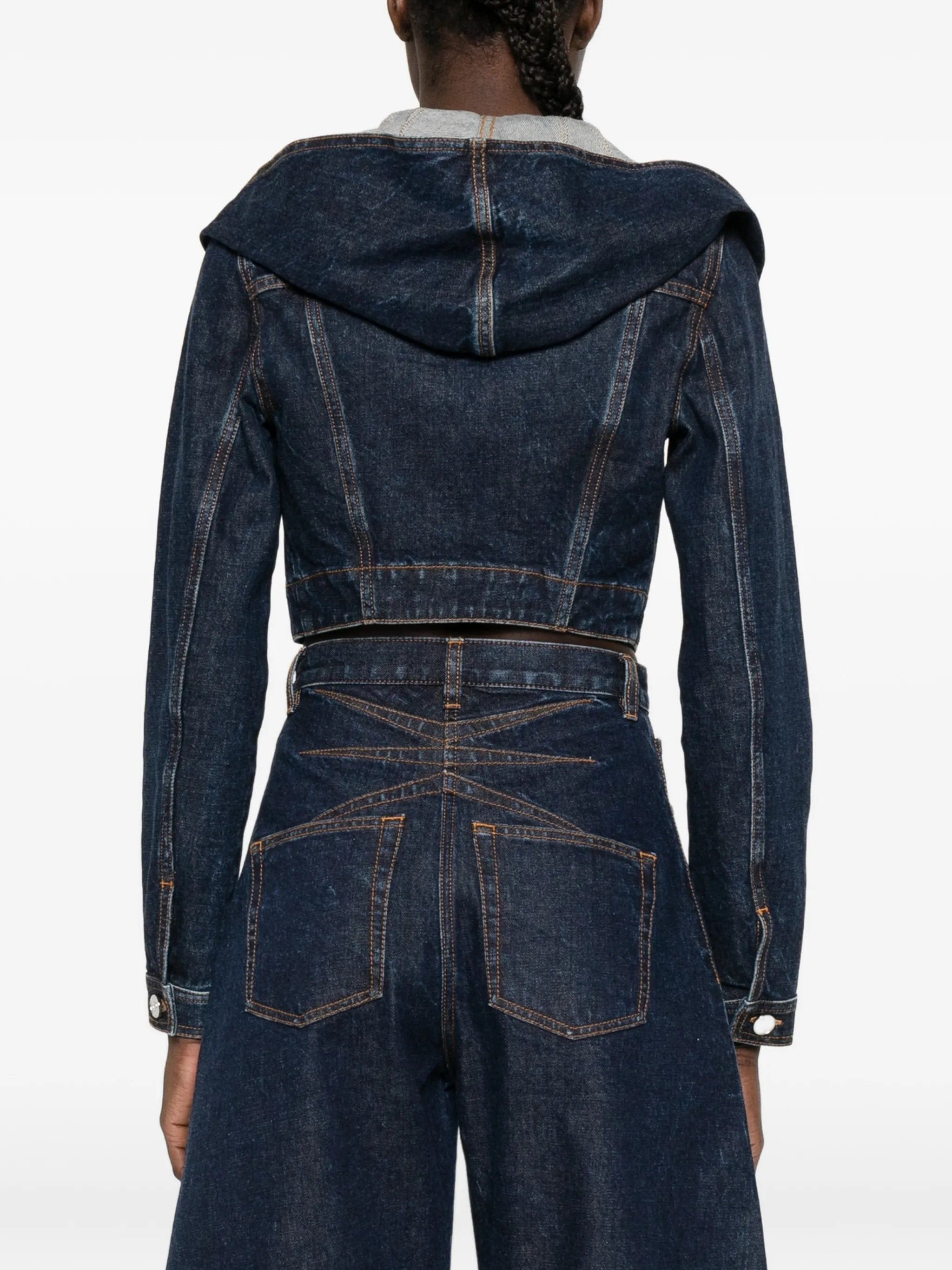 Alaïa cropped hooded jacket
