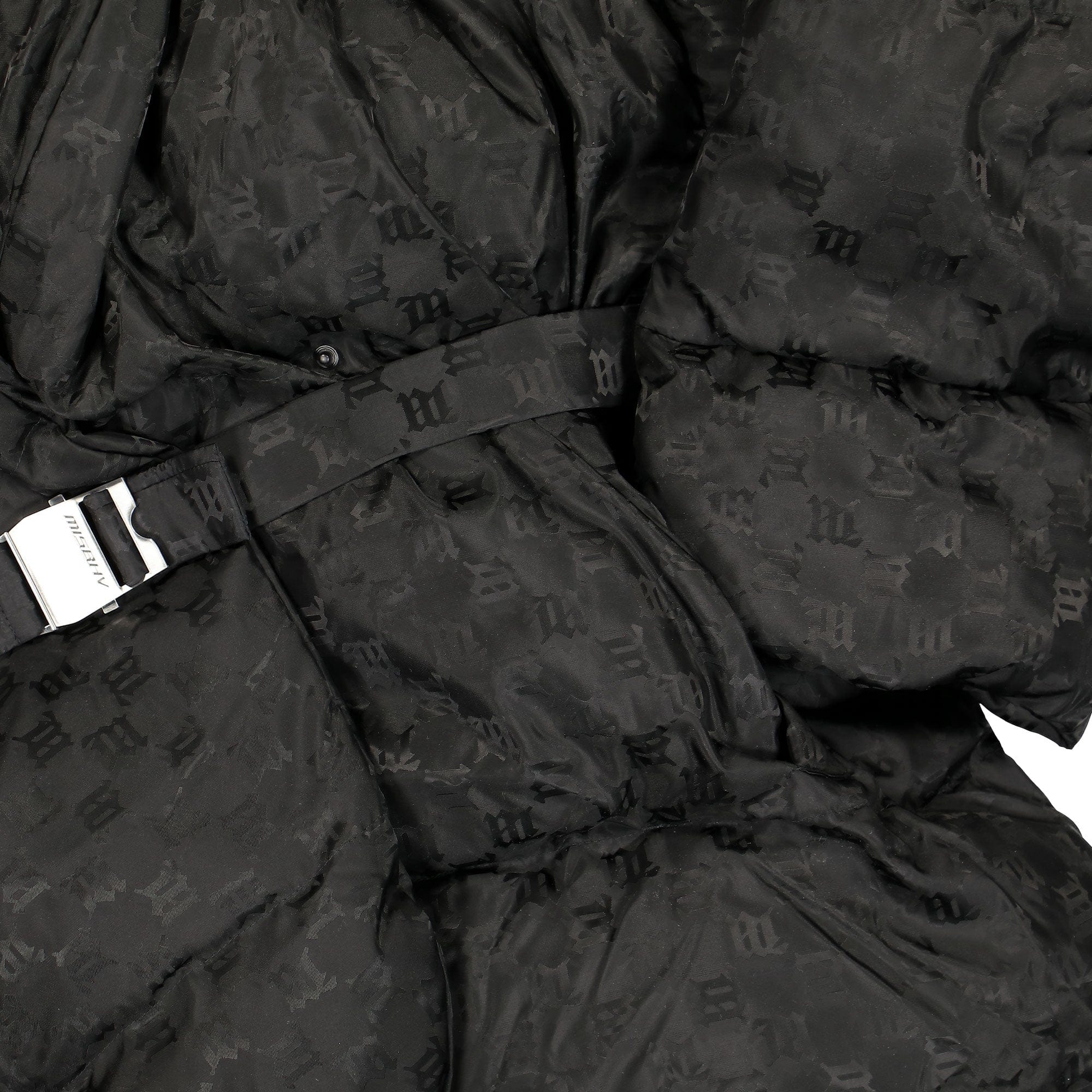 Misbhv Black Moscow Monogram Puffer Jacket