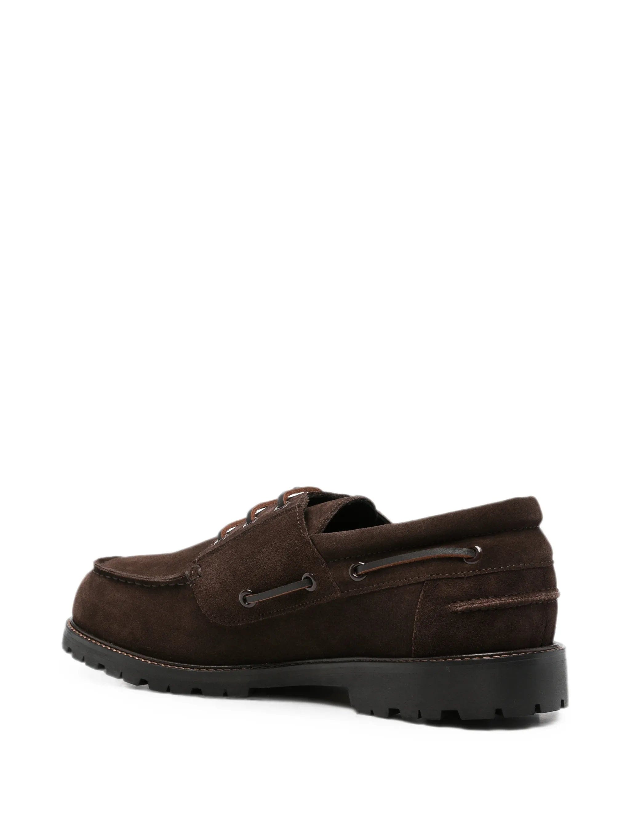 Studio Nicholson suede lace - up boat shoes