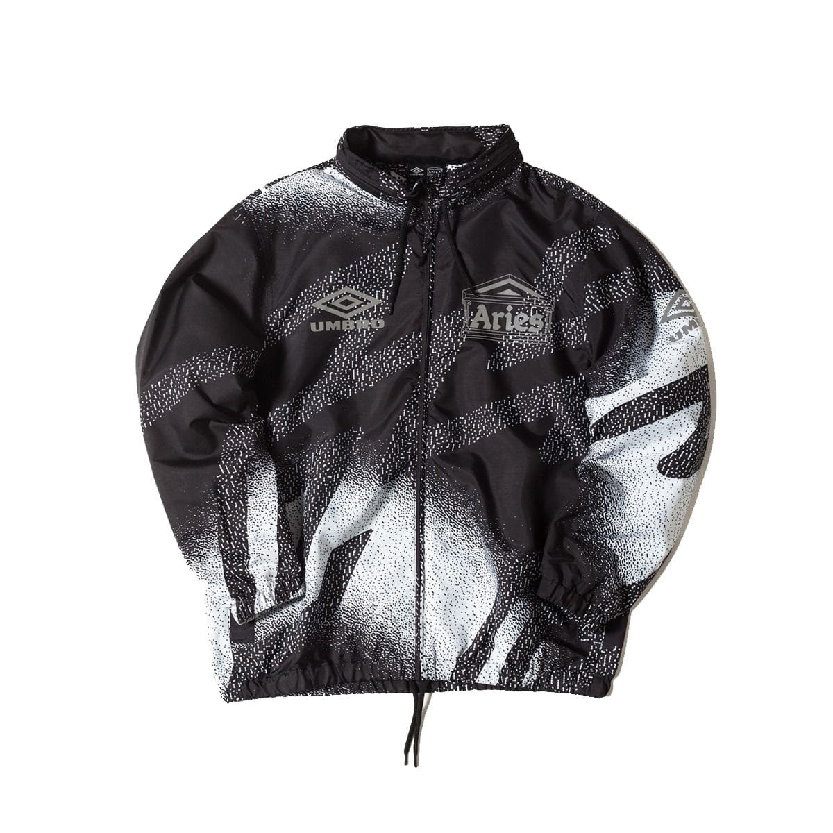 ARIES UMBRO ARIES TRAINING JACKET BLACK WHITE