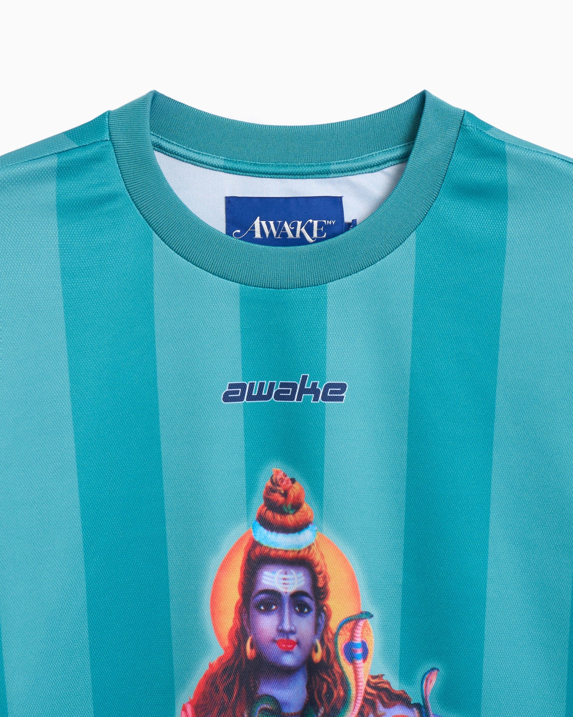 Awake NY Jersey T - Shirt de rayas Relaxed Awake NY Soccer para hombre