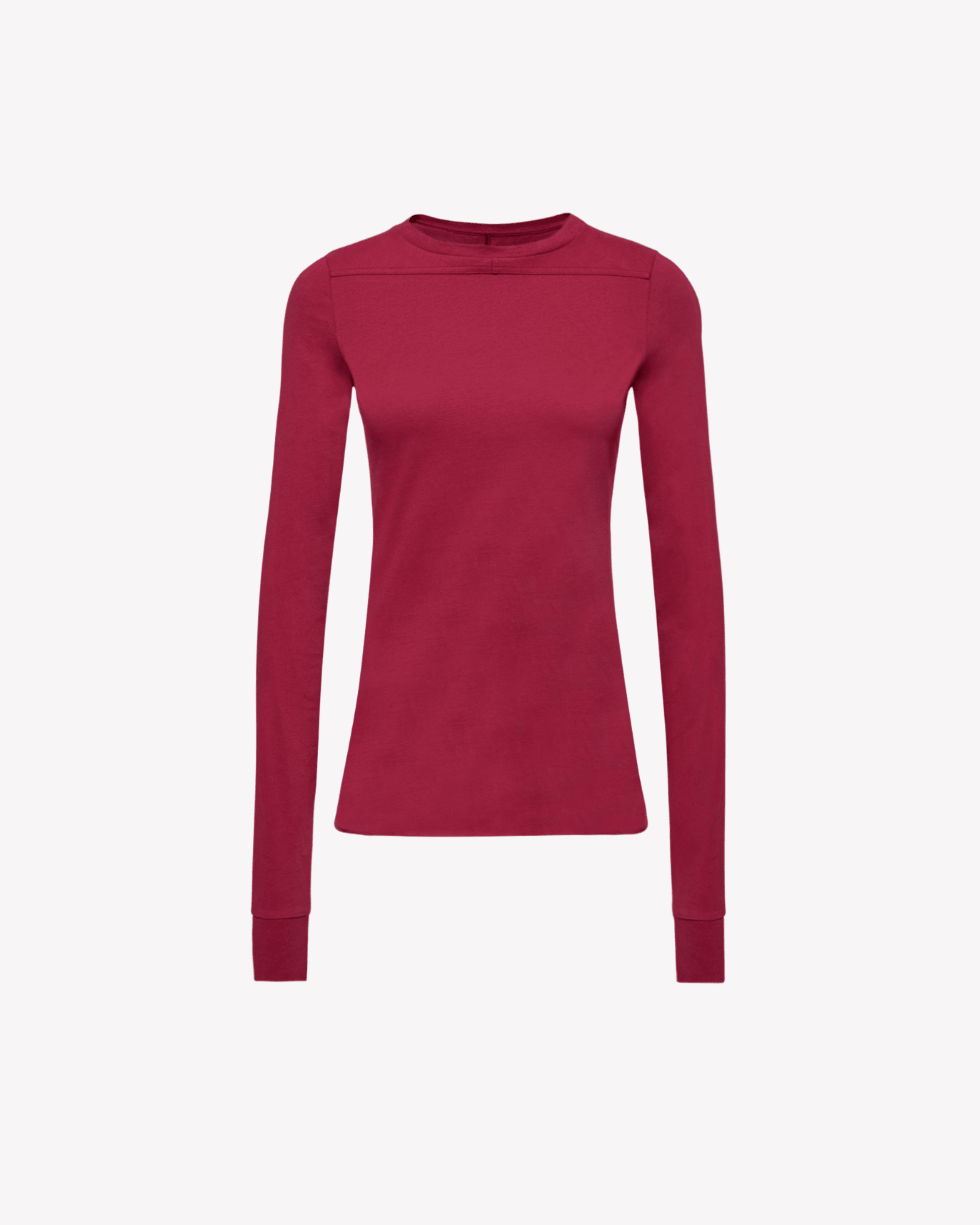Rick Owens - Men's Moncler Girder Long Sleeve T-Shirt - (Carnelian)