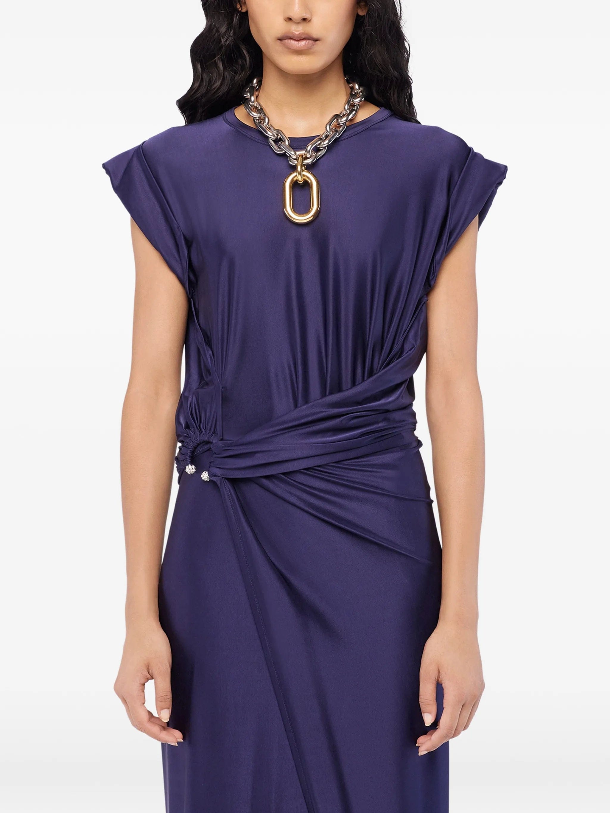 Rabanne midi piercing - detail dress