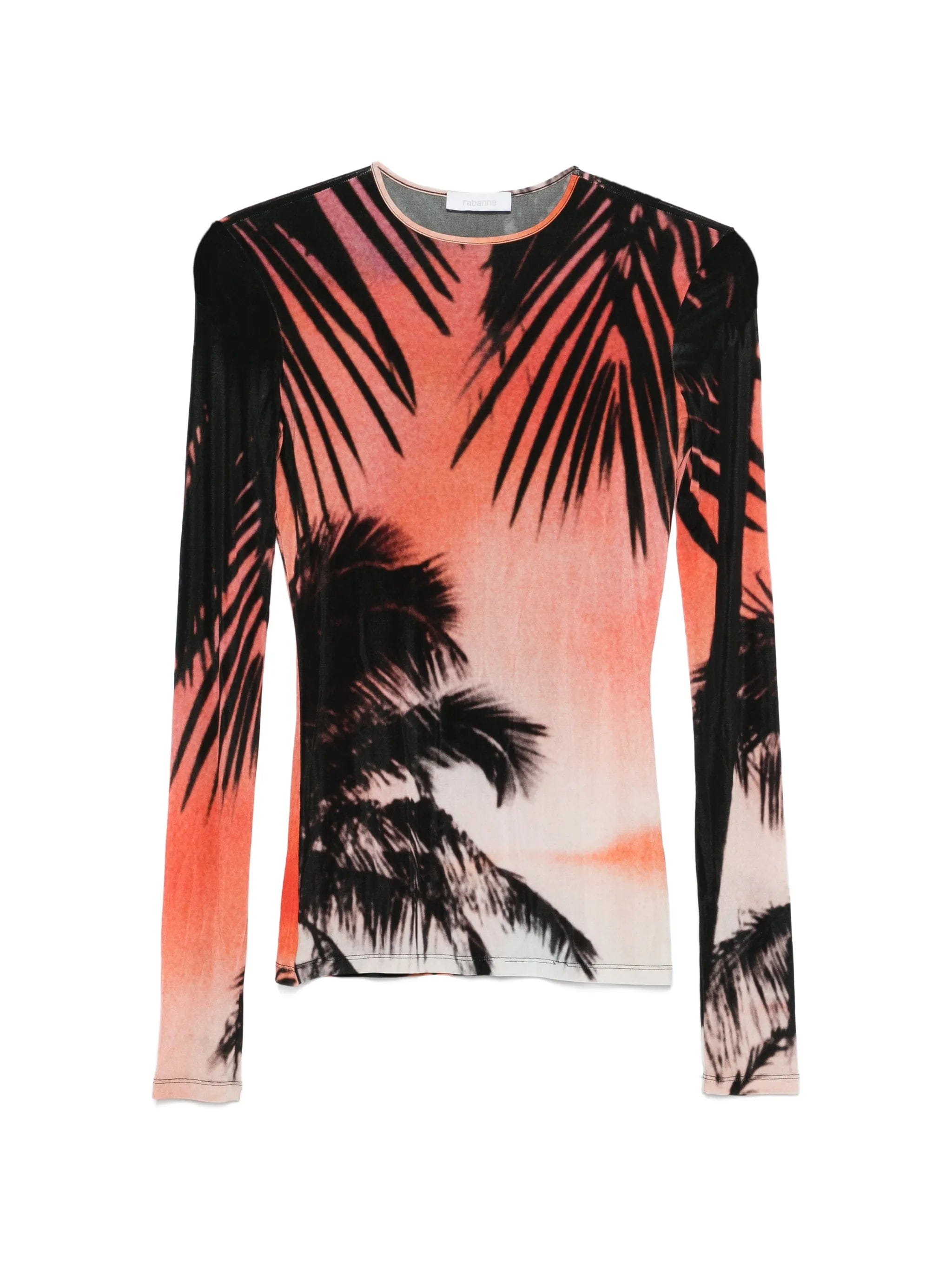 Rabanne palm print T - shirt
