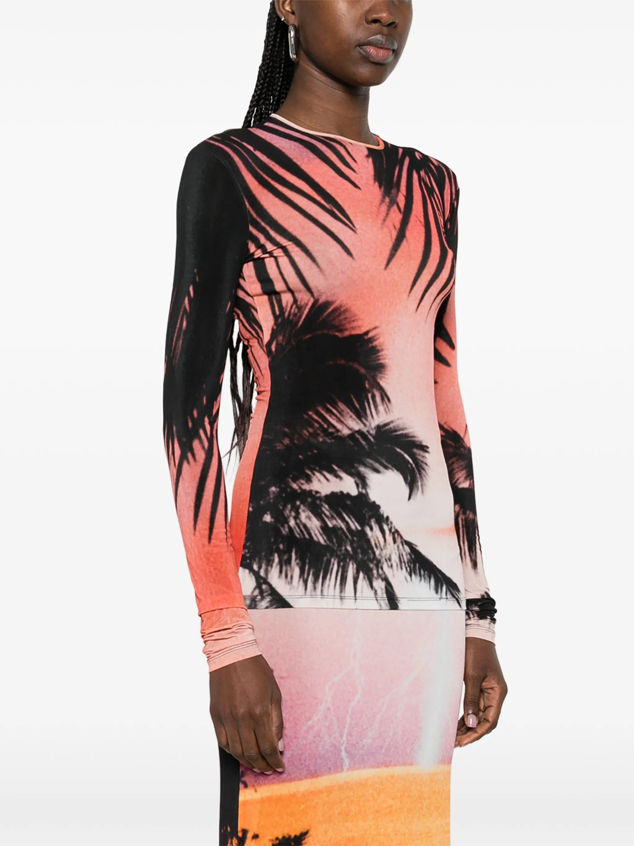 Rabanne palm print T - shirt