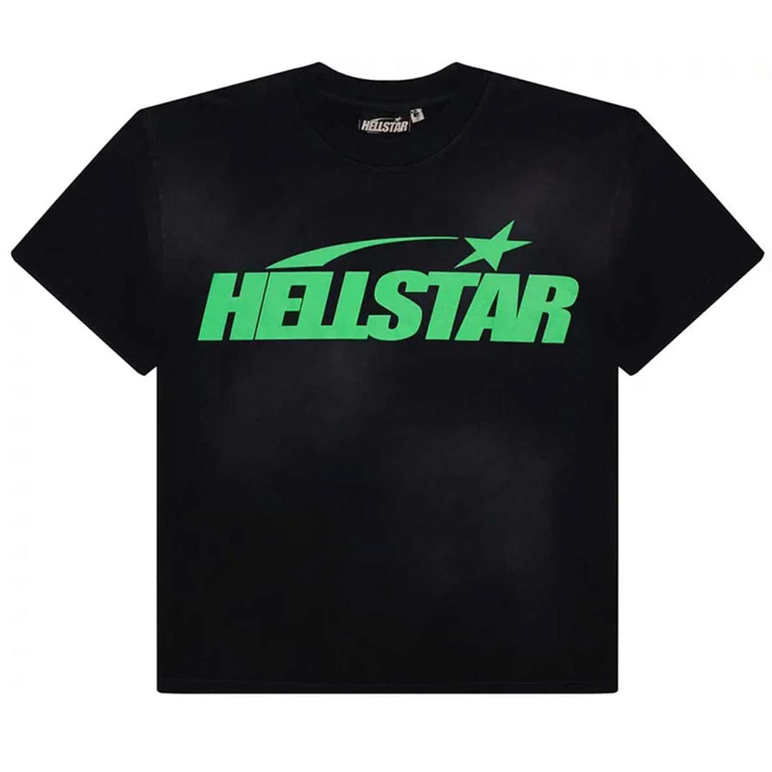 Hellstar Classic Logo T - Shirt Black/Green