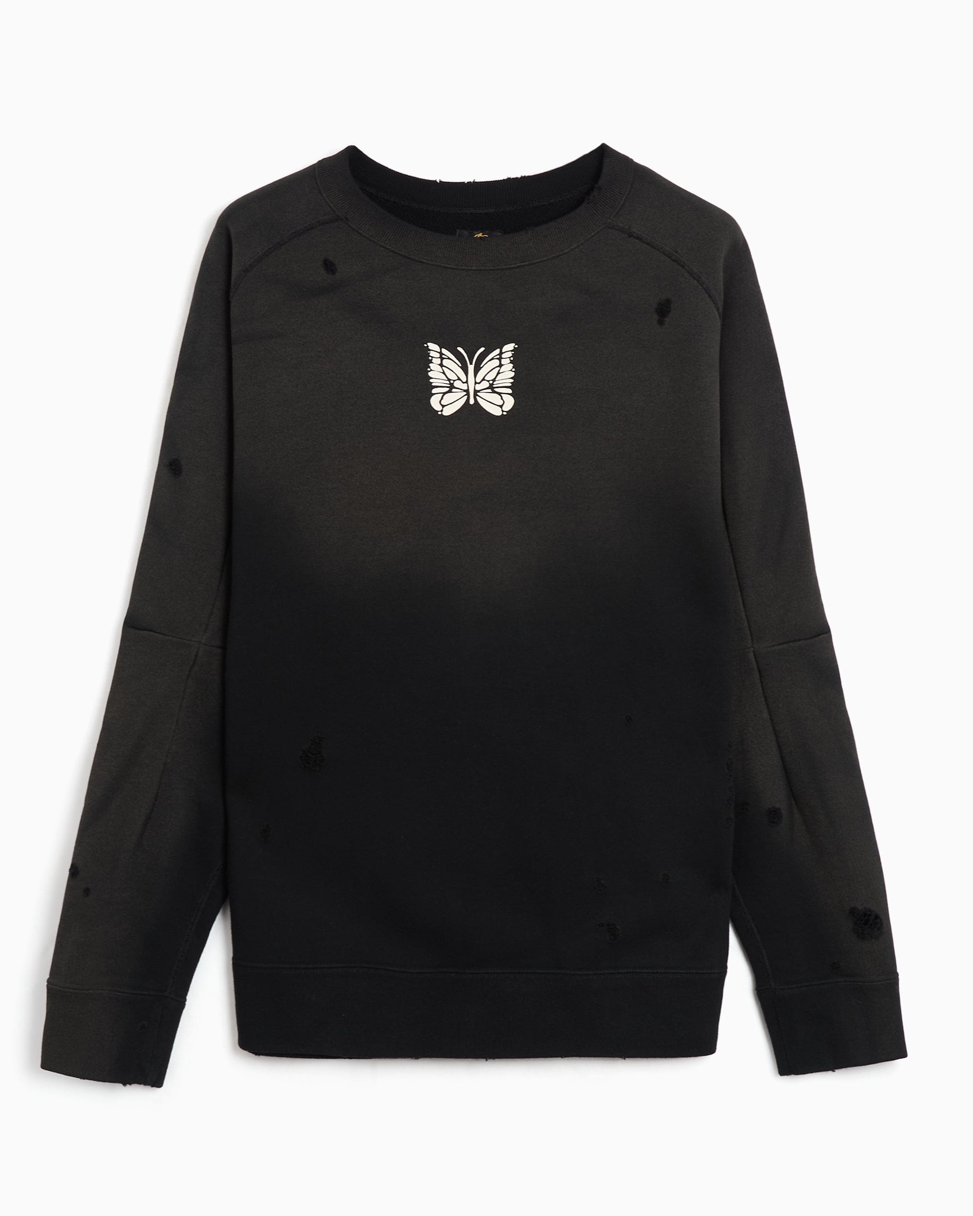 Needles Sudadera con logo Relaxed Needles Deconstructed para hombre