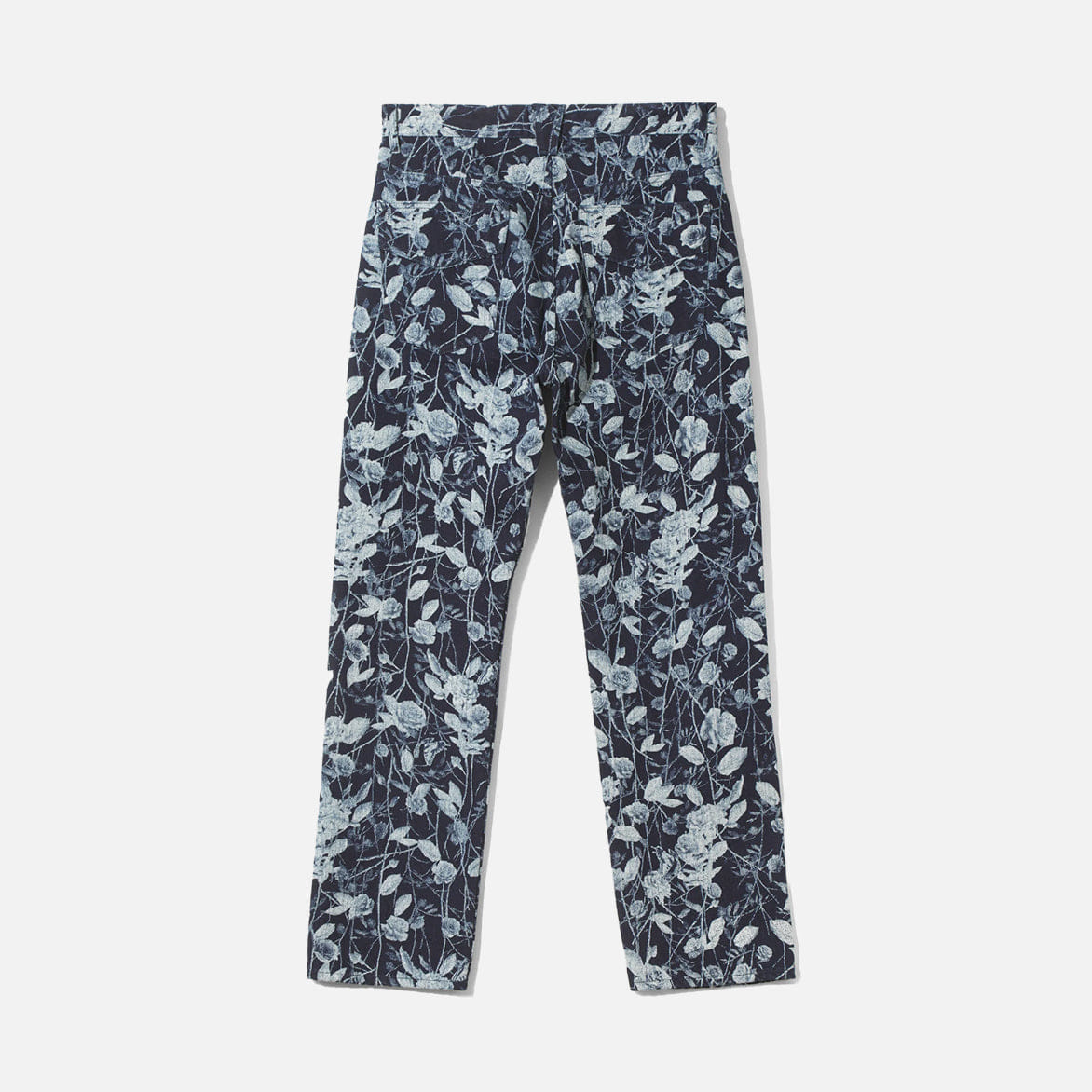 Needles STRAIGHT JEAN - 13 oz DENIM ROSE PRINT - INDIGO