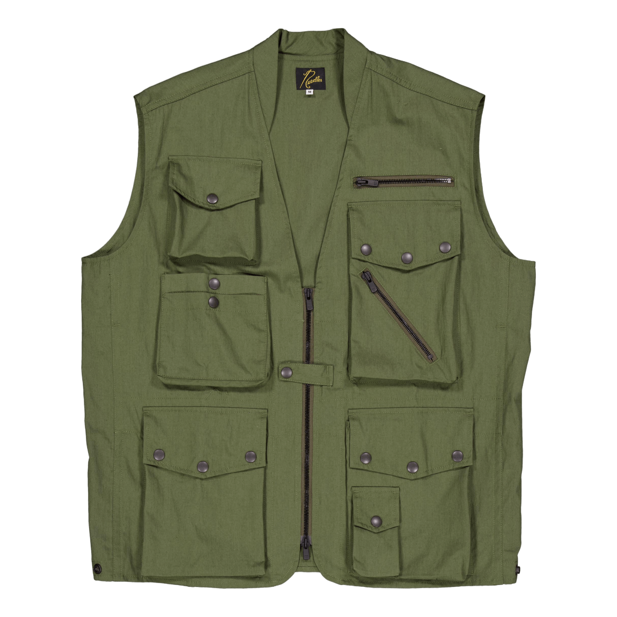 Needles Field Vest - C/n Oxfor A - olive