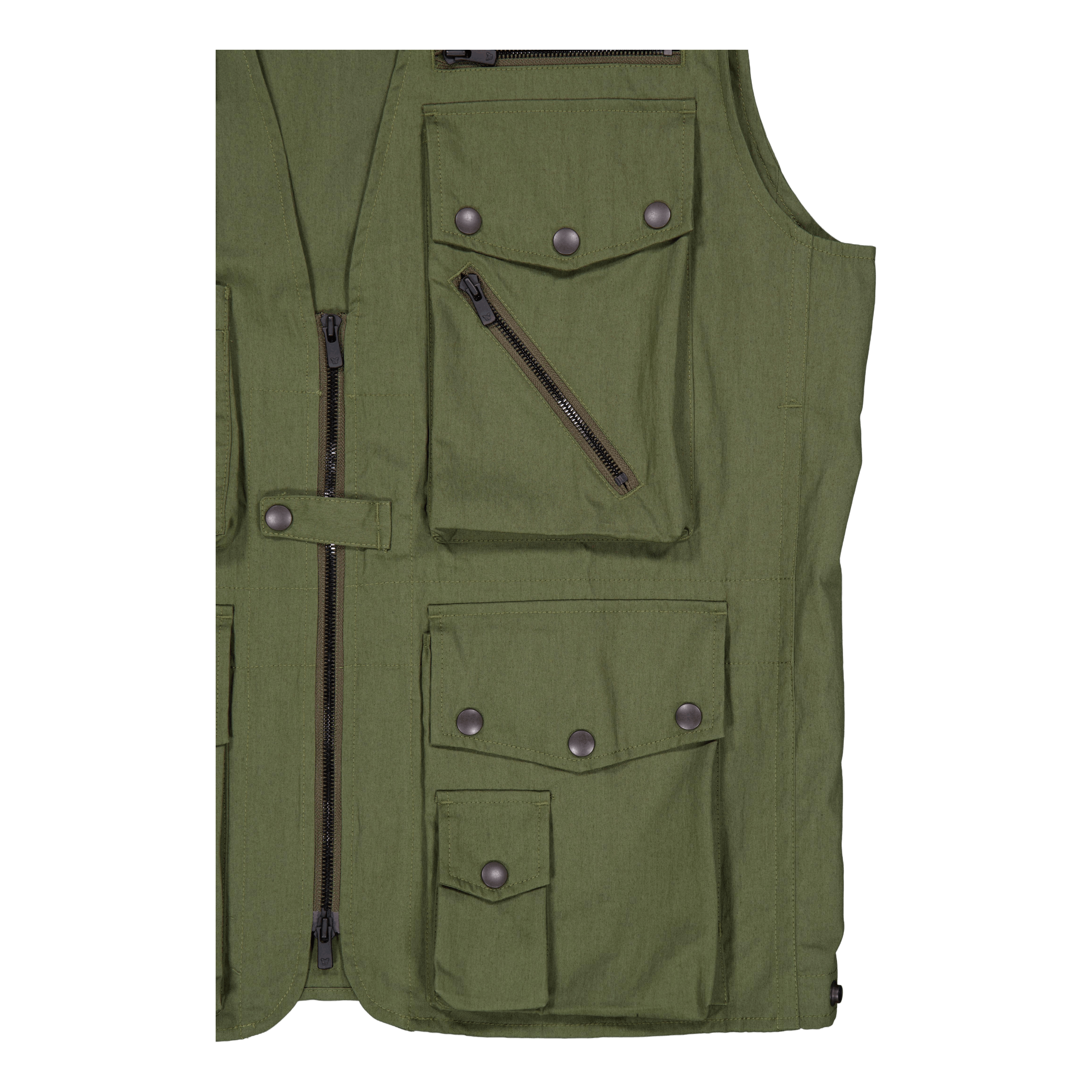 Needles Field Vest - C/n Oxfor A - olive