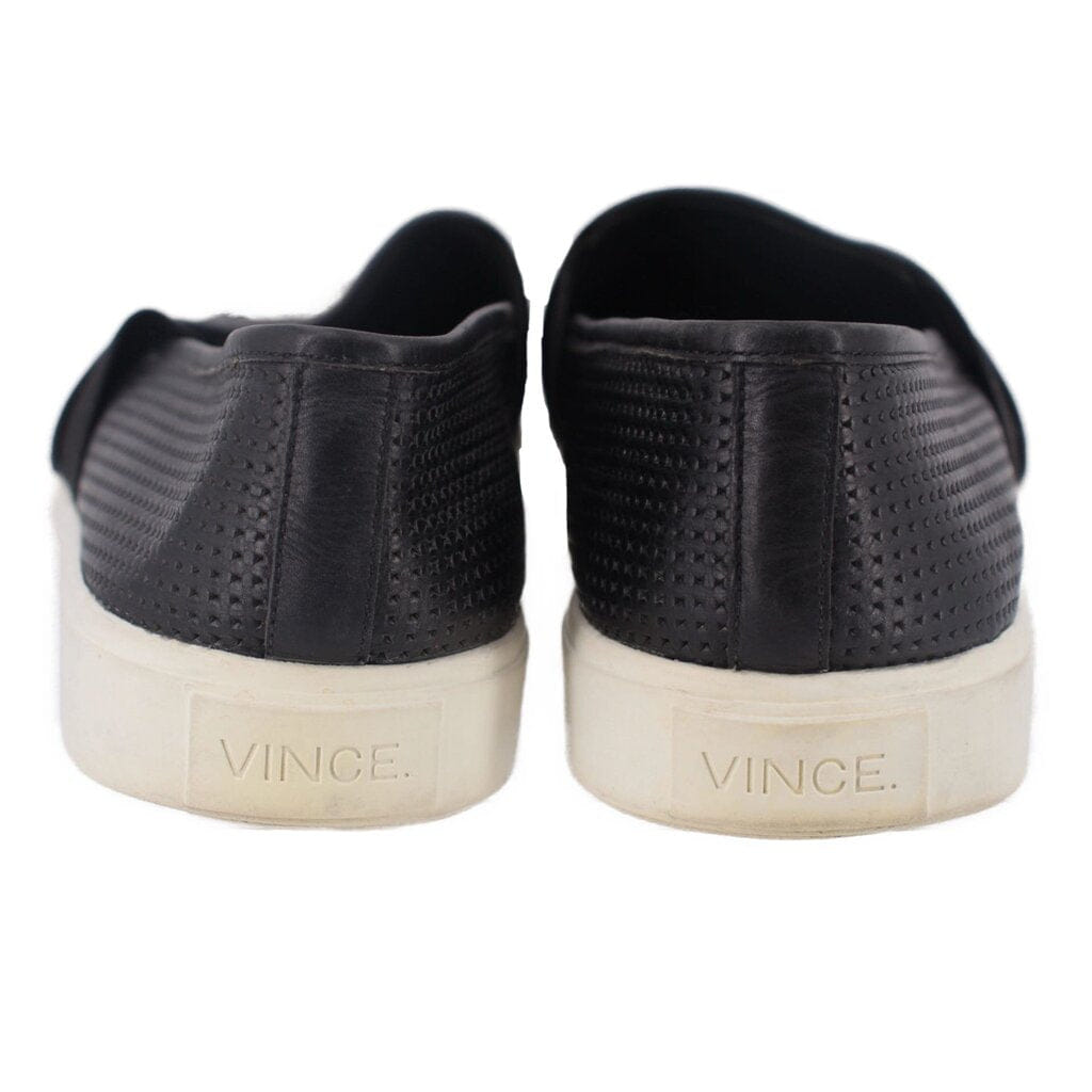 VINCE PERFORATED FLATS BLACK 9 US