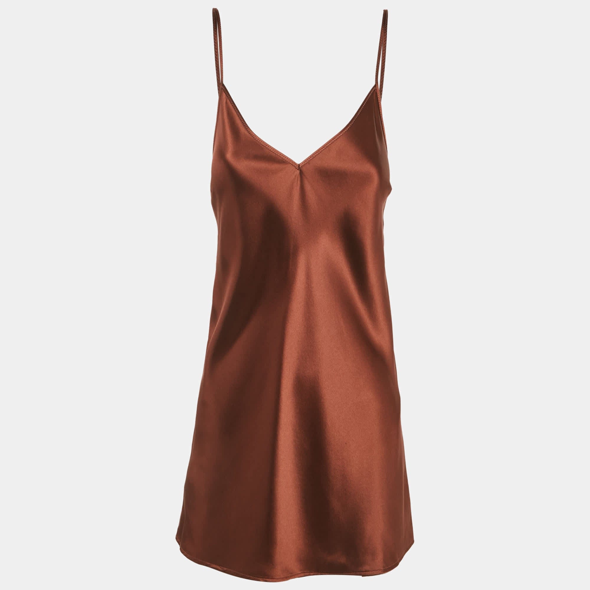 Joseph Brown Silk Satin Clea Cami Top