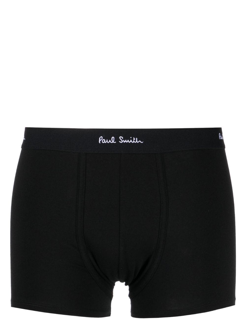 Paul Smith Stretch Organic Cotton Boxer Shorts — Black