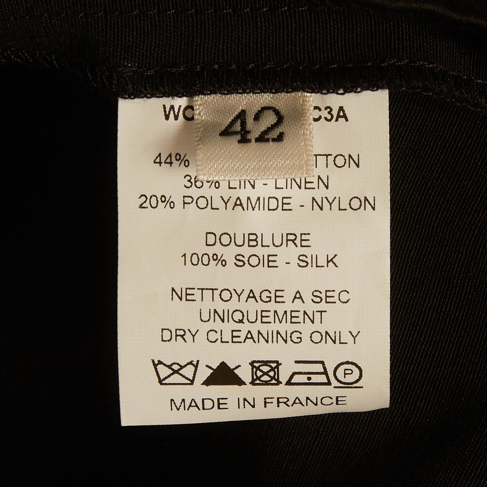Lanvin Black Cotton Flared Mini Skirt