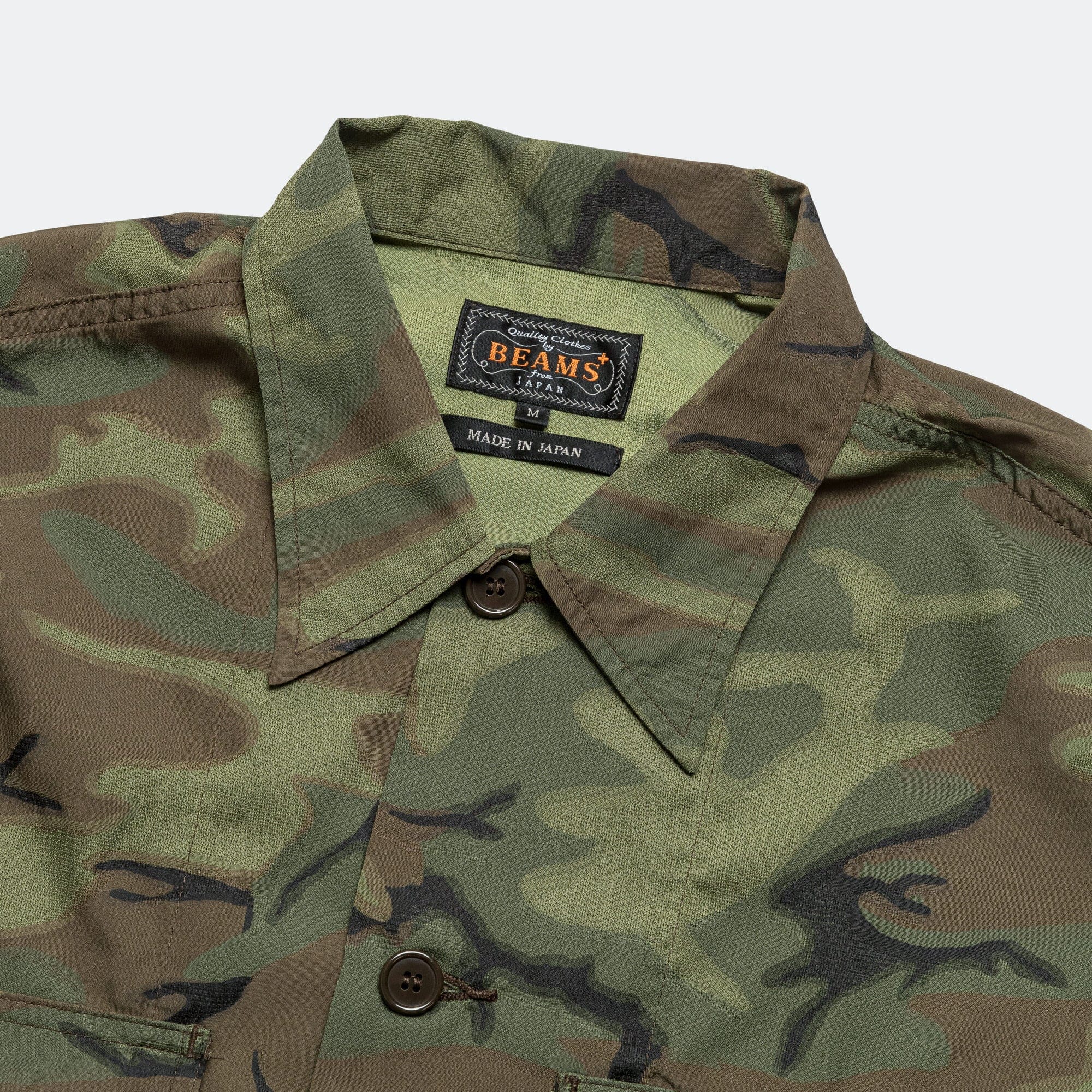 Beams Plus MIL - SHT Mesh Jacquard Mapping Print - ERDL Camo