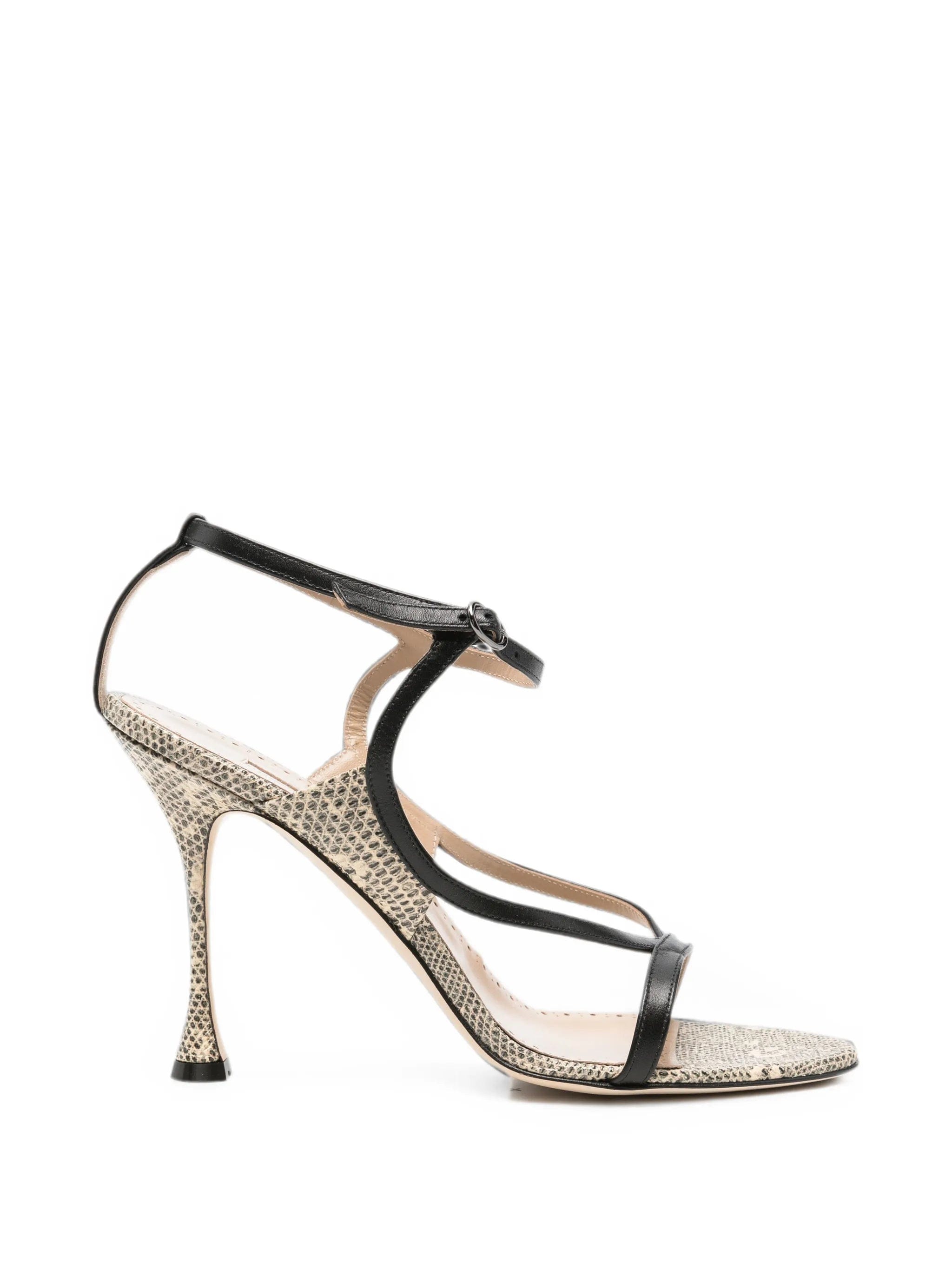 Manolo Blahnik Tibula snakeskin - effect sandals