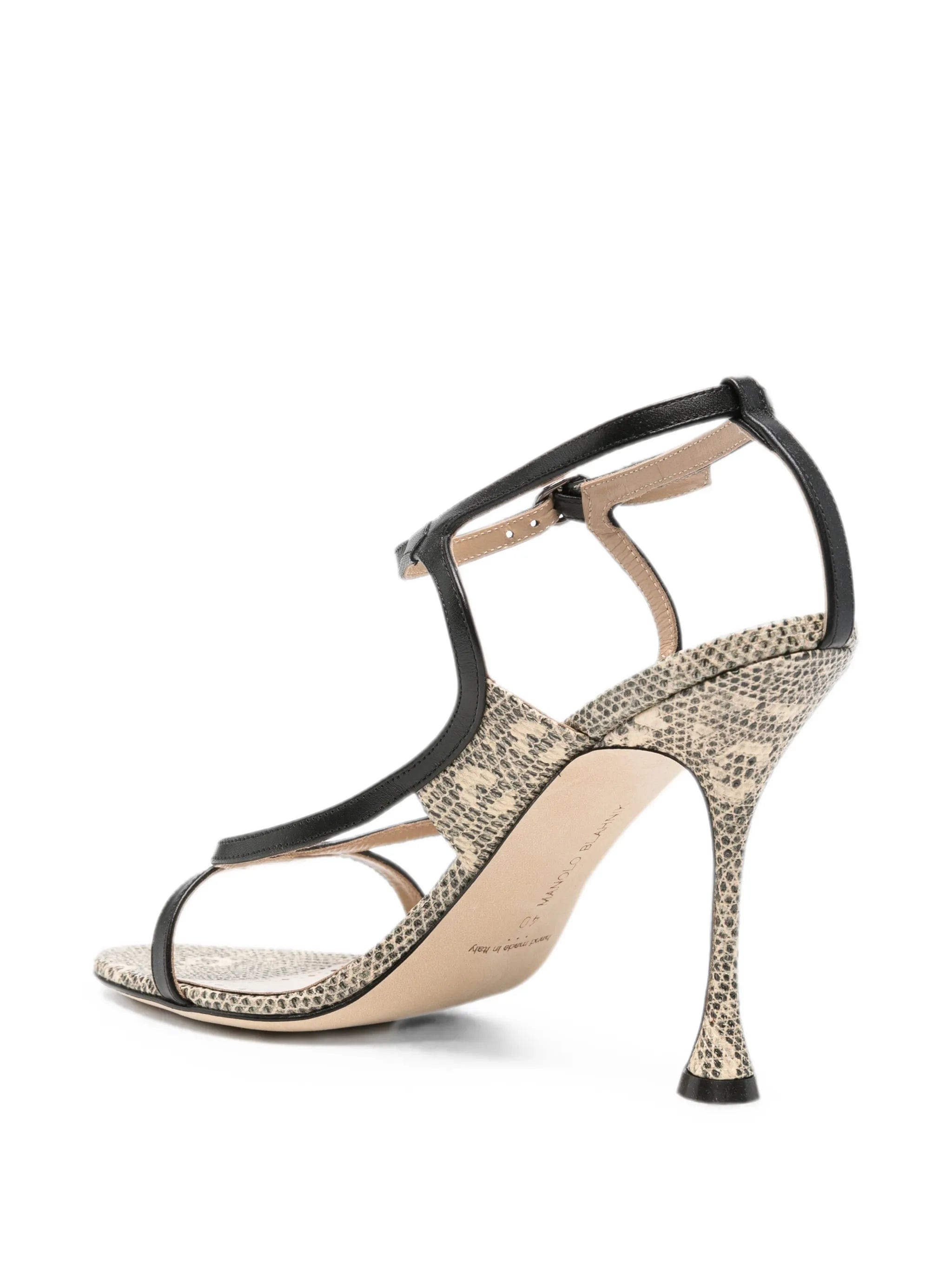 Manolo Blahnik Tibula snakeskin - effect sandals