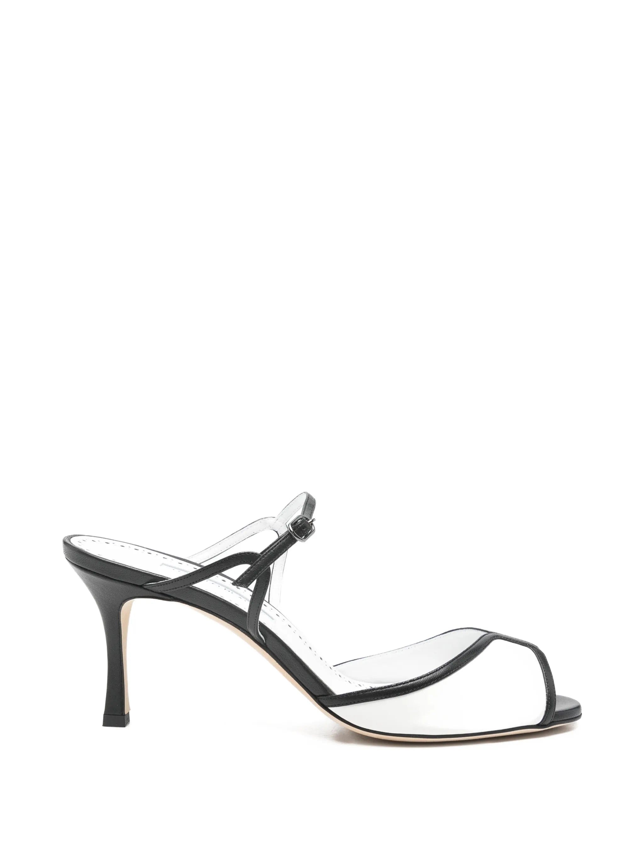 Manolo Blahnik heel strap leather sandals