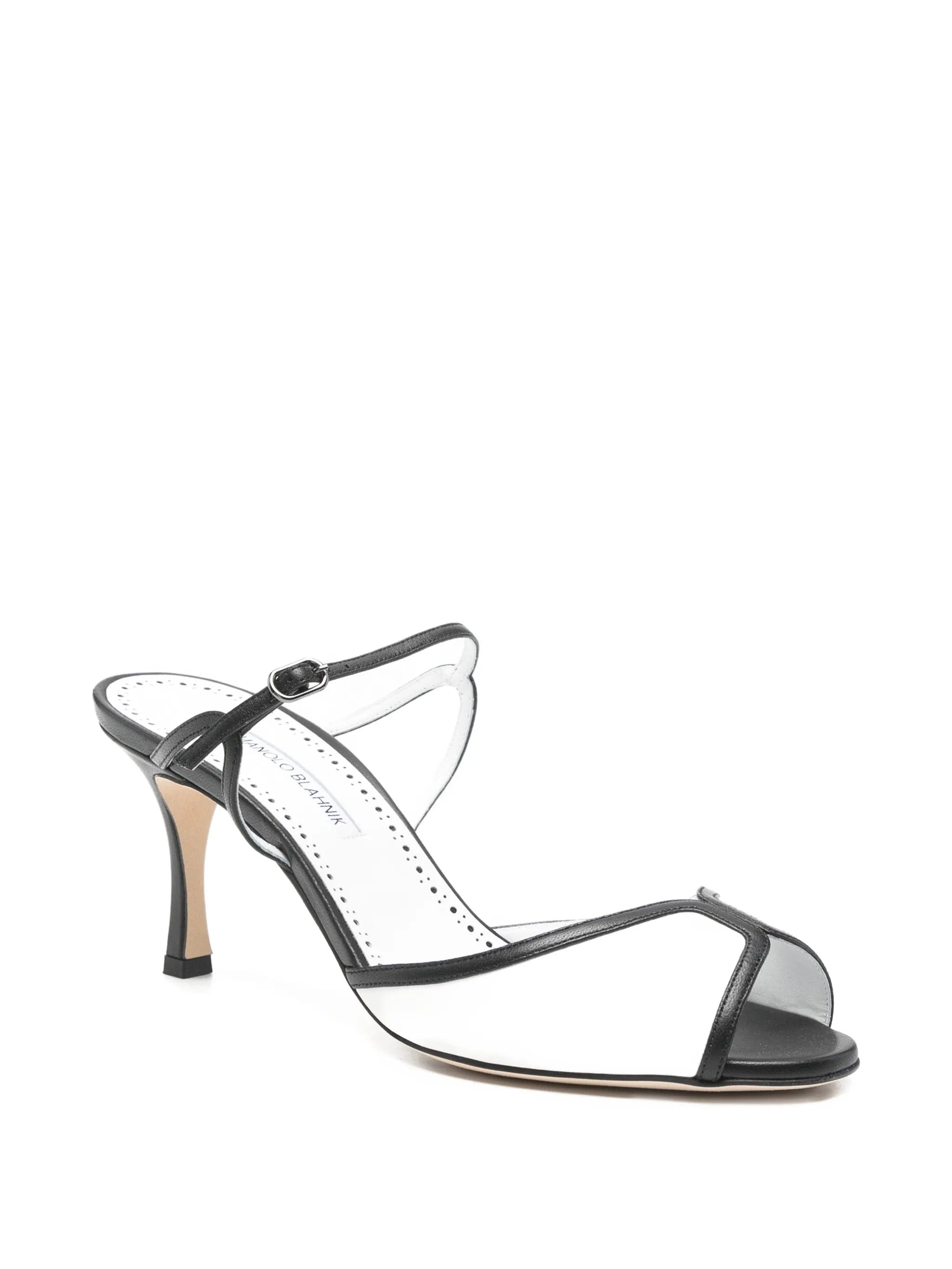Manolo Blahnik heel strap leather sandals