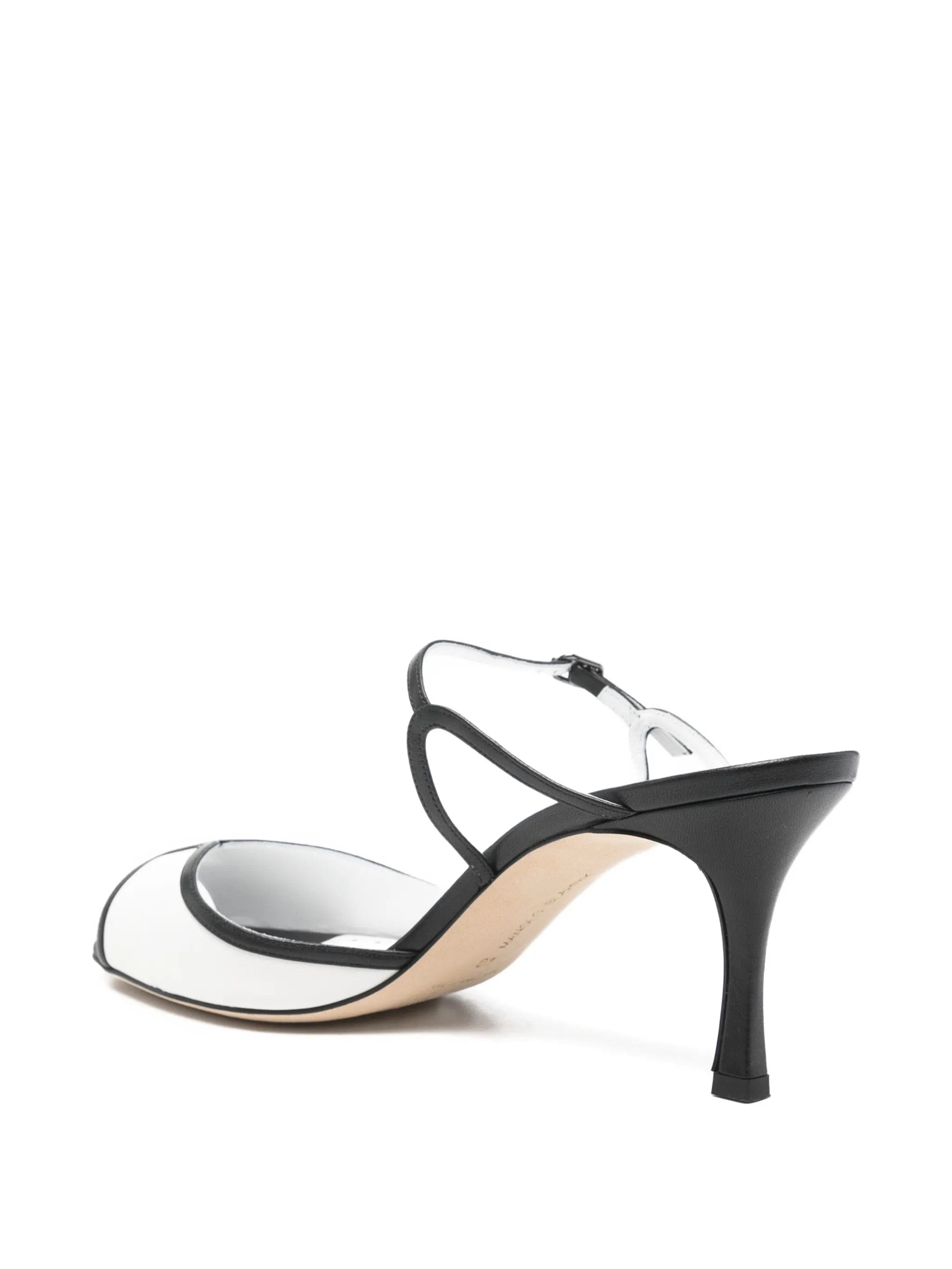 Manolo Blahnik heel strap leather sandals