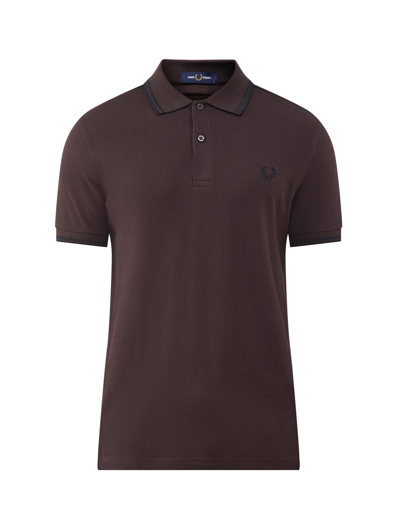 Fred Perry Twin Tipped Polo Shirt Brown