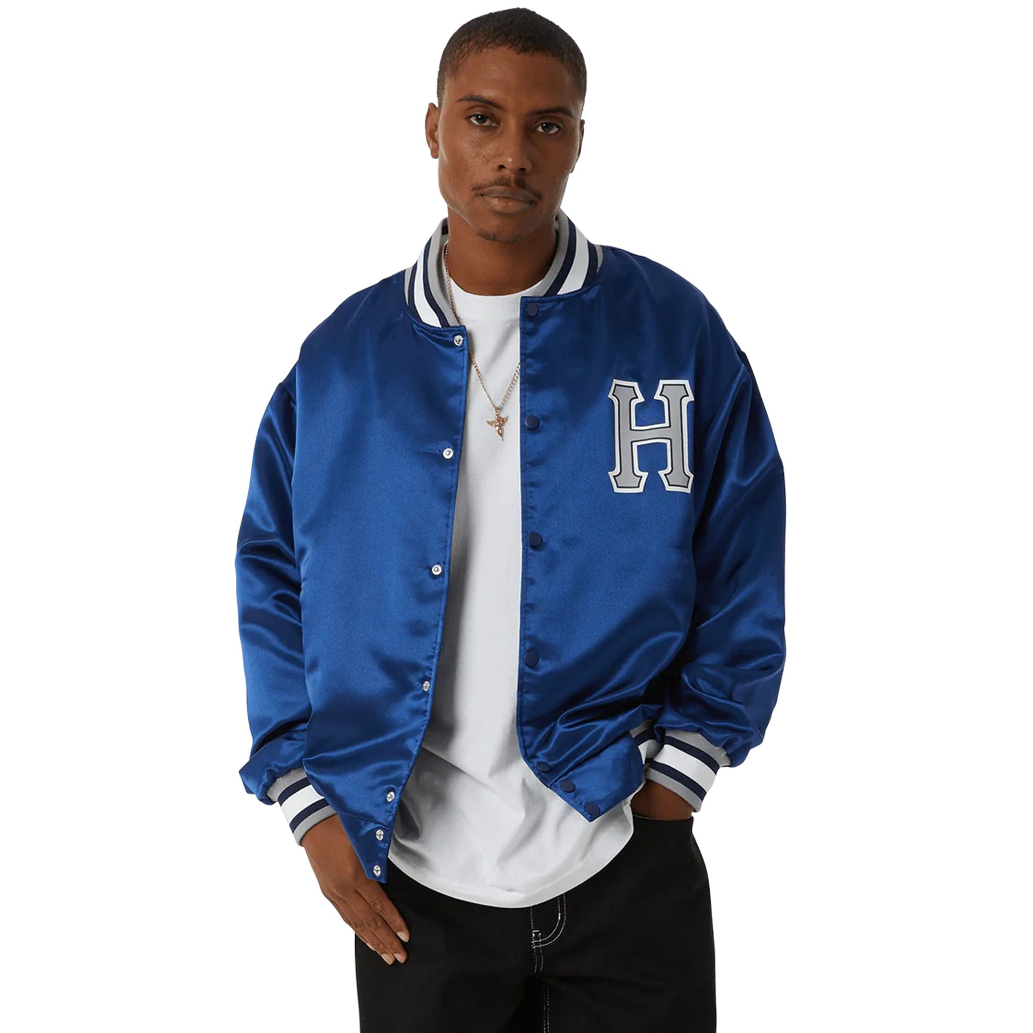 HUF Crackerjack Satin Baseball Jacket