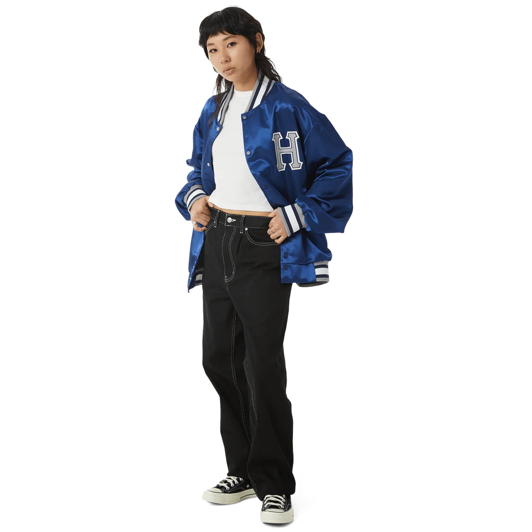 HUF Crackerjack Satin Baseball Jacket